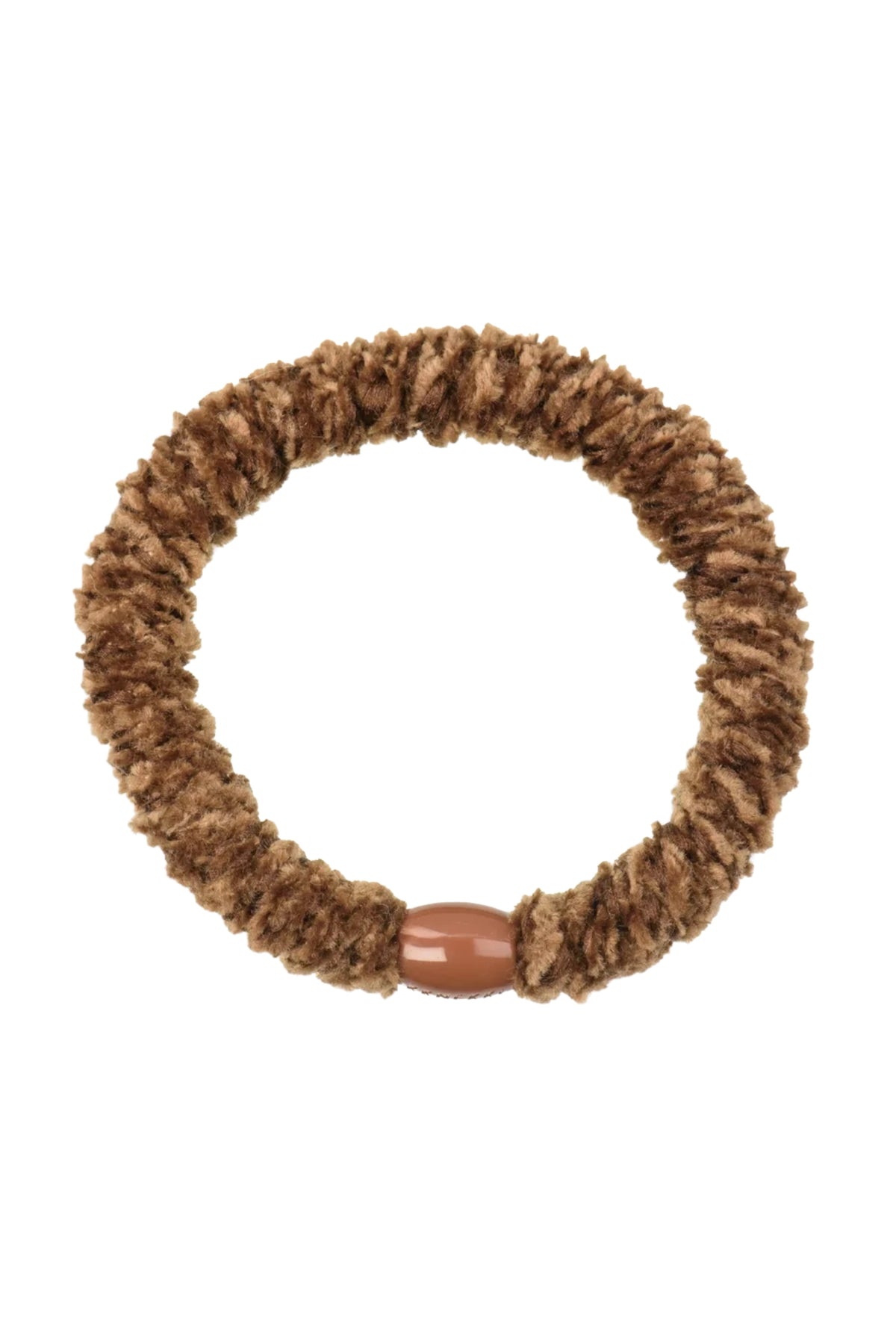VELVET FADED BROWN HAIR TIE