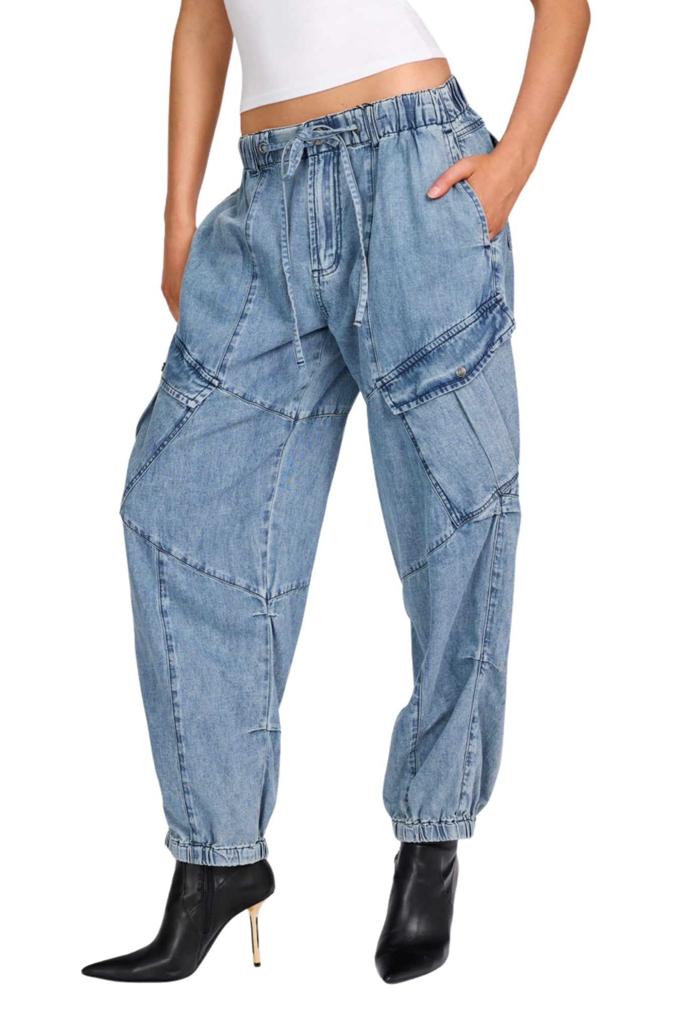 JOHNNY BLUE DENIM FLIGHT PANTS