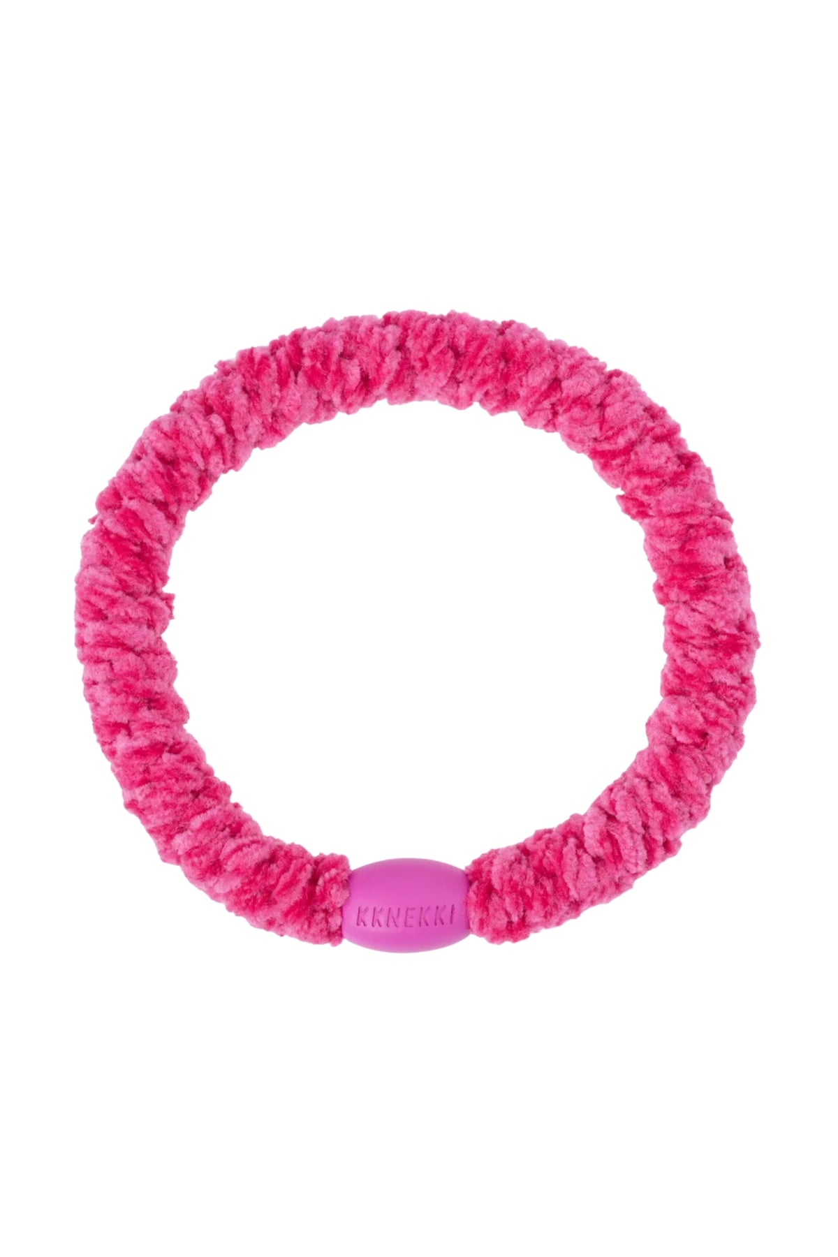 VELVET STRONG PINK HAIR TIE