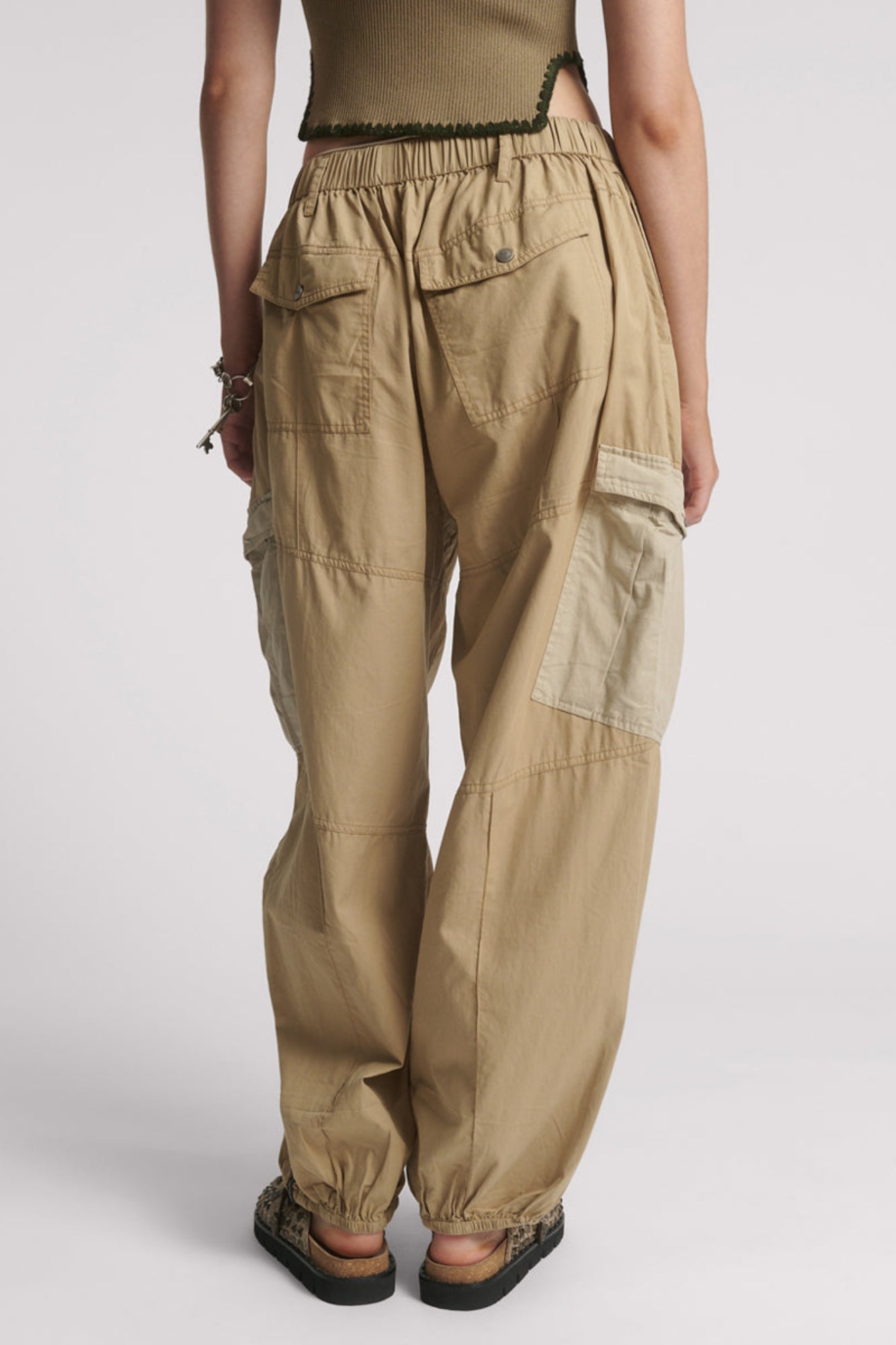 STONE UTILITY FLIGHT PANTS