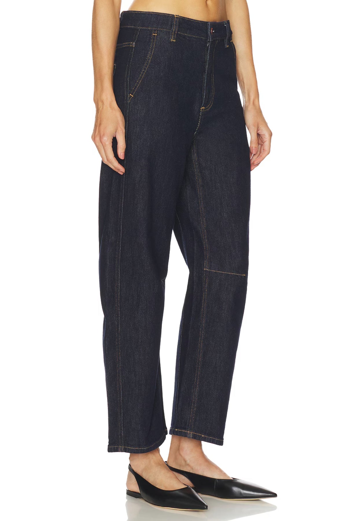 BEAU SEAMED CRESCENT NIGHTFALL RAW JEAN