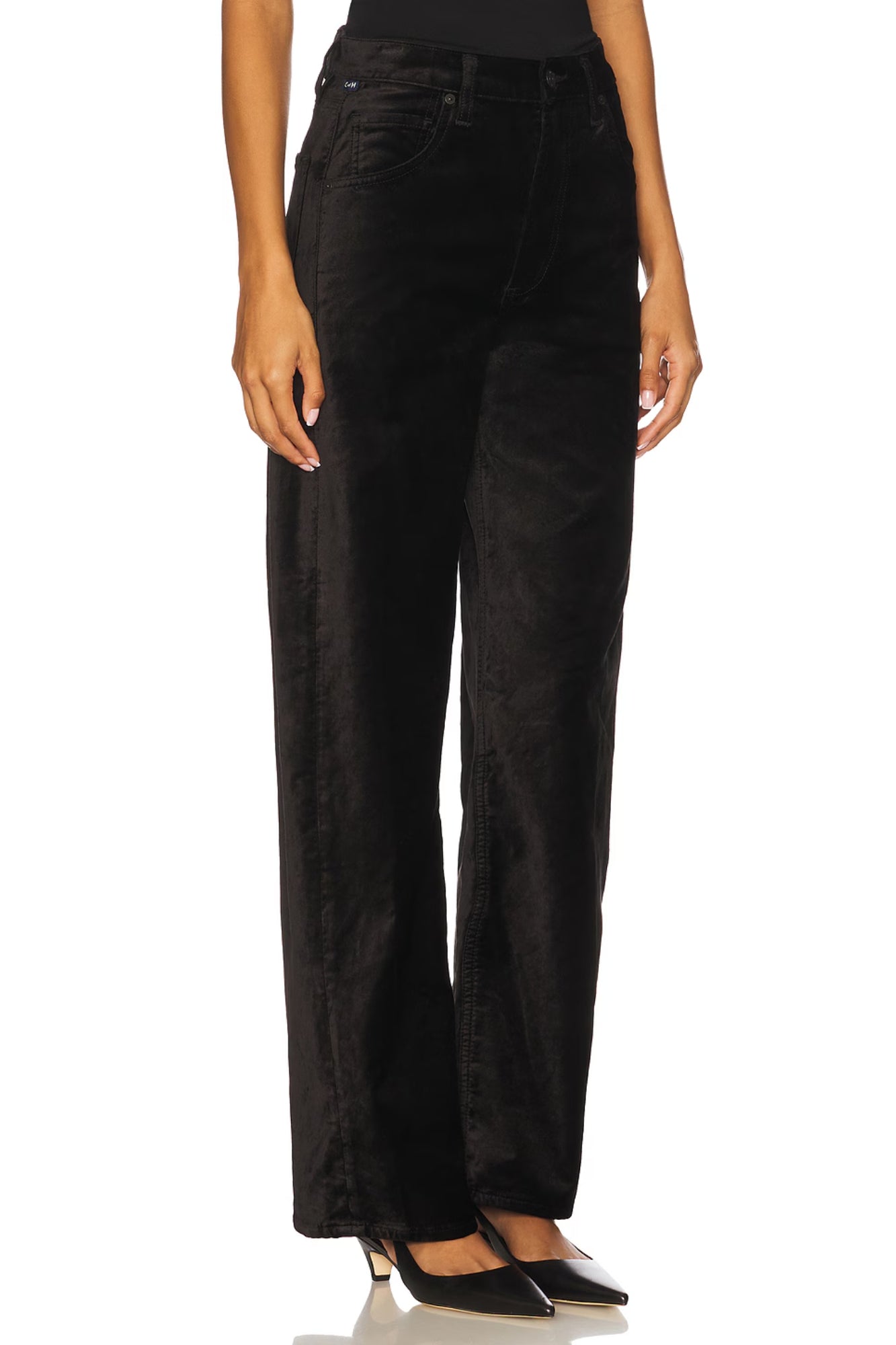 AYLA BAGGY BLACK IN VELVET