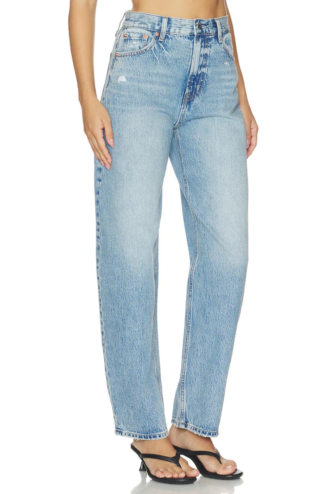 WES HIG RISE BARREL JEAN BLUE CLOUD