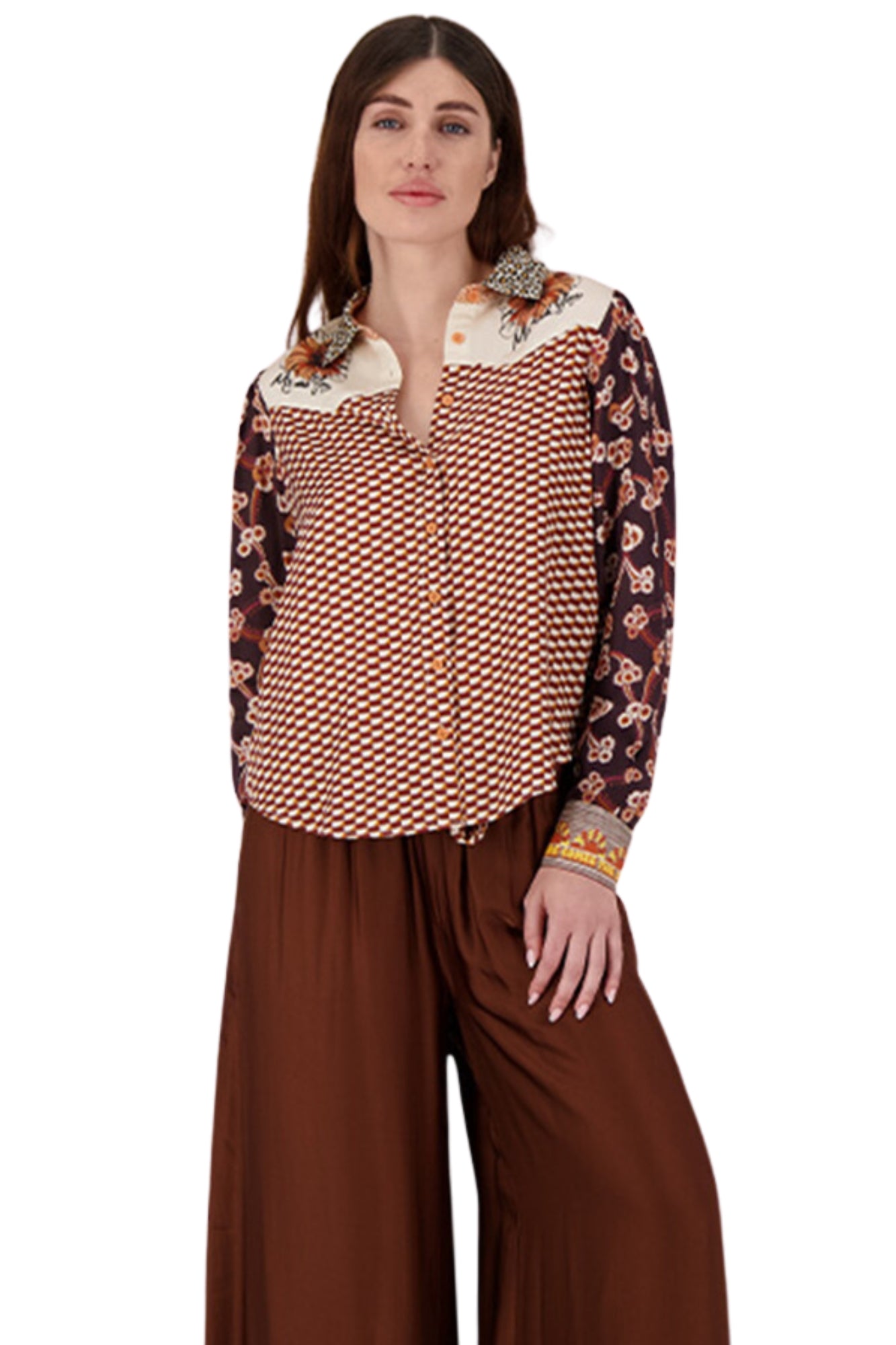 GRACE SUNSET CROPPED SHIRT