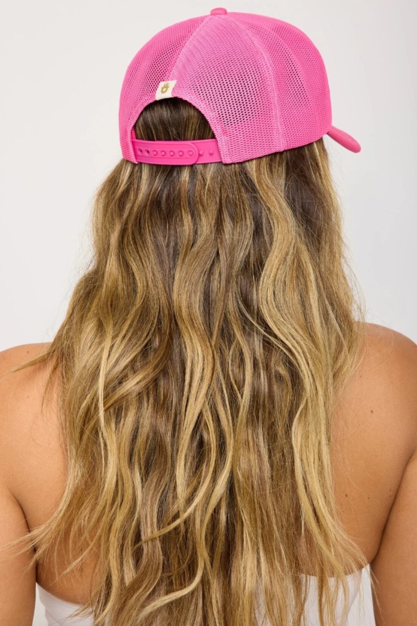 SEEING EYE NEON PINK TRUCKER HAT