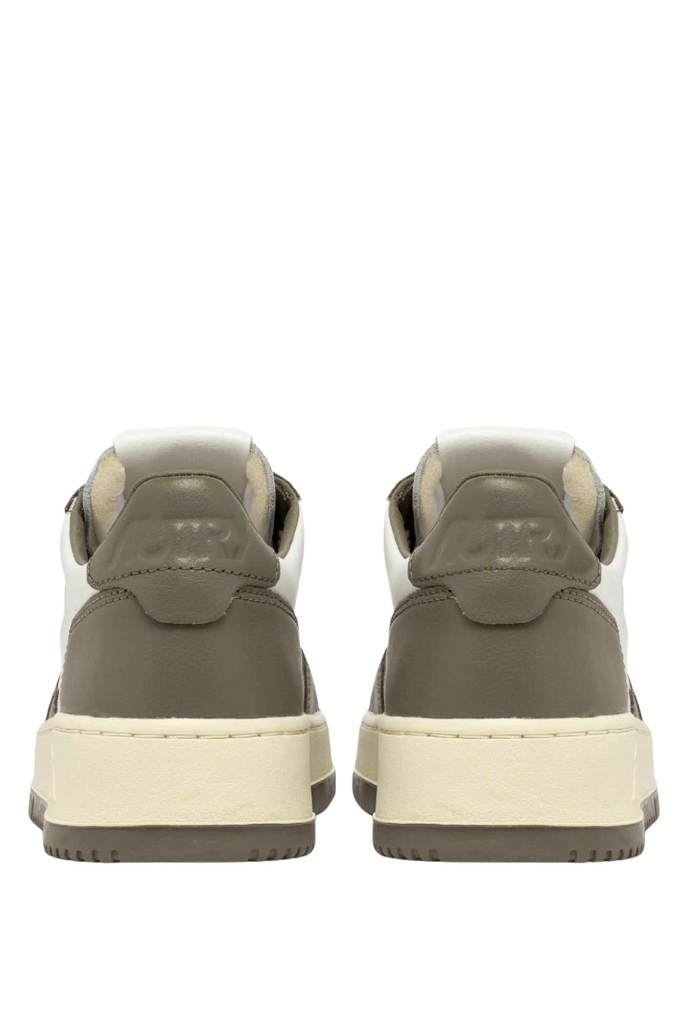 MEDALIST LOW SNEAKERS IN WHITE AND AMAZON LEATHER AND BEIGE SUEDE