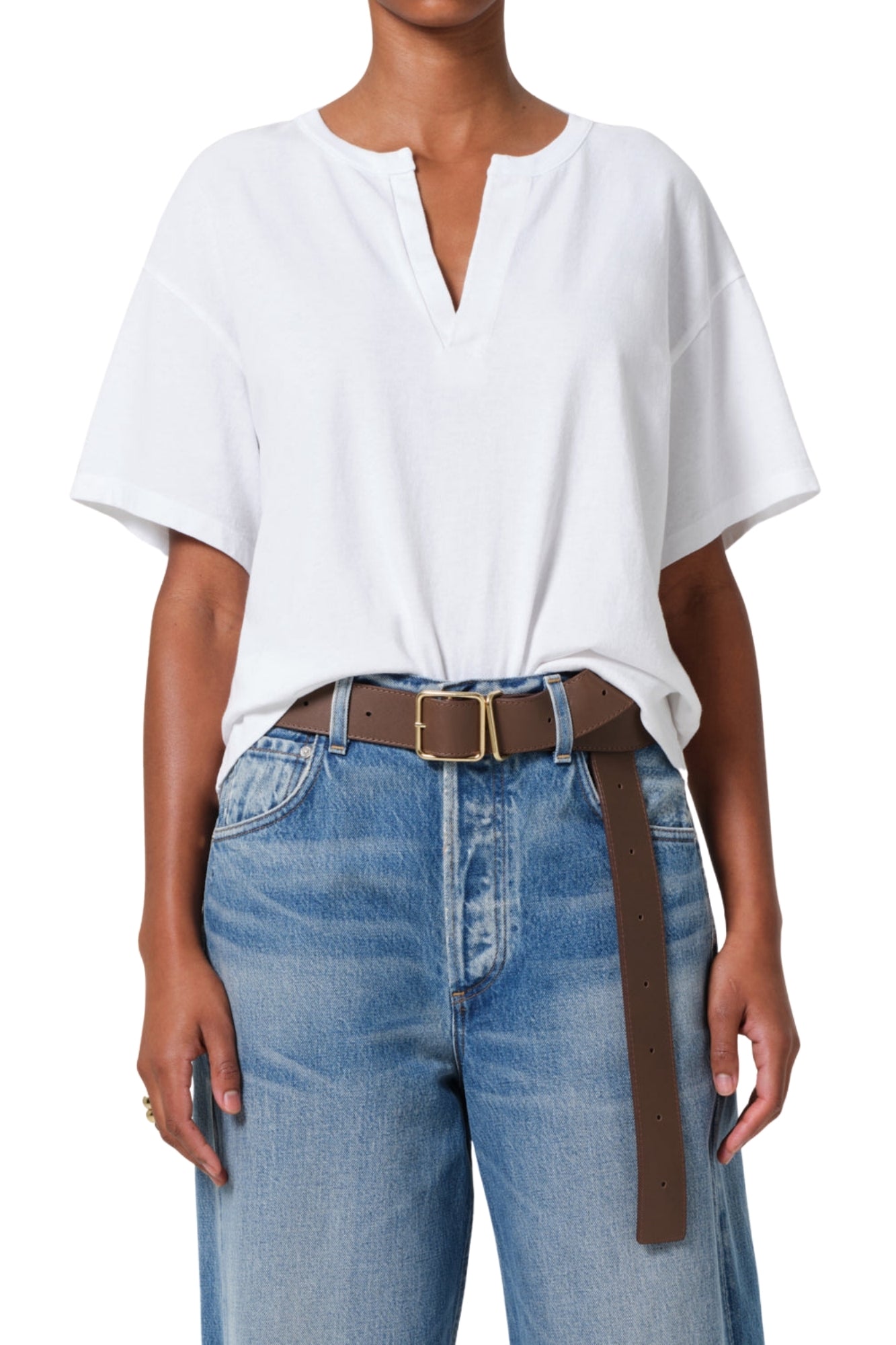 ASPETH SPLICE WHITE TEE