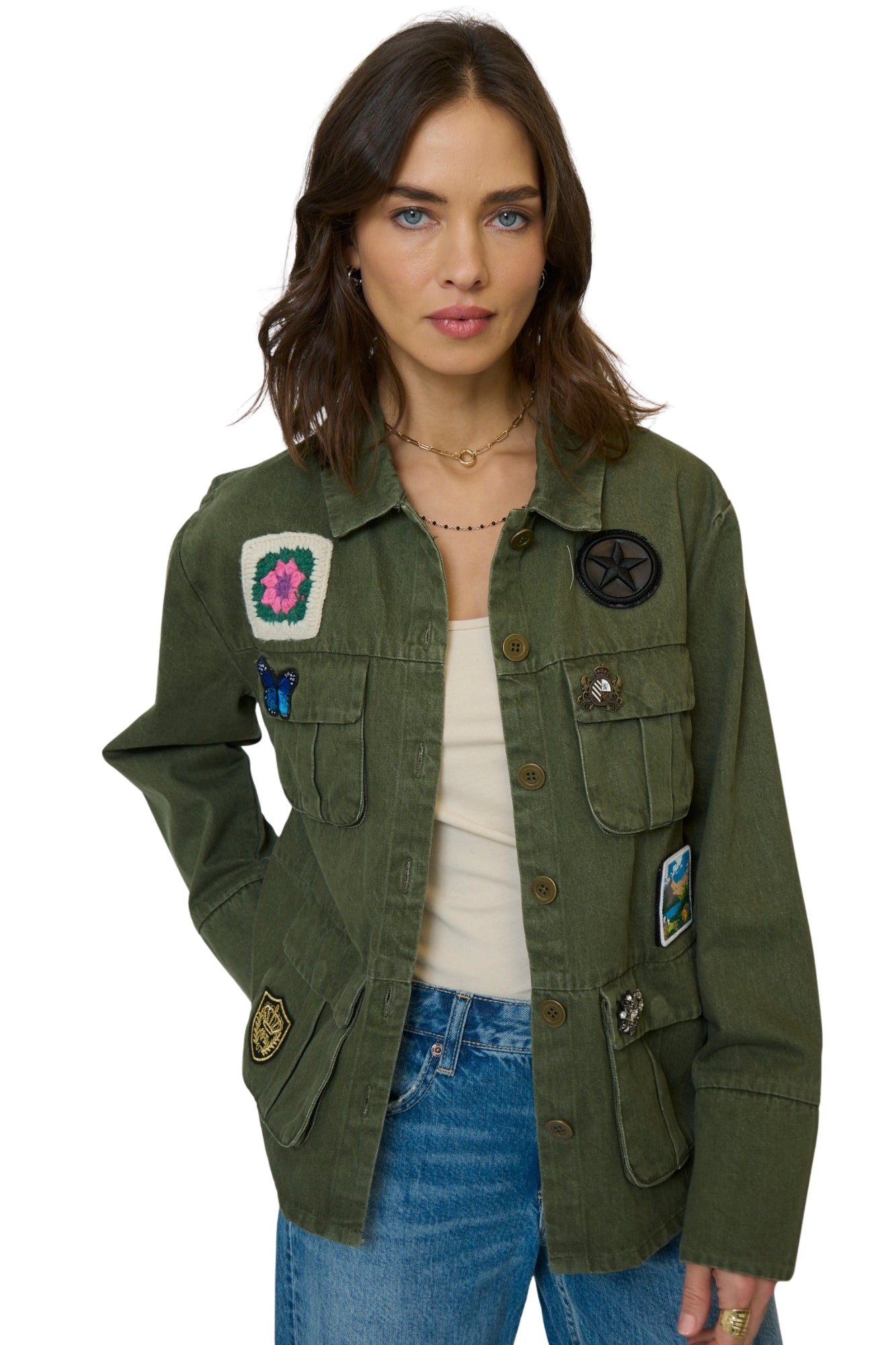 BRADY PATCH FATIGUE GREEN SHACKET