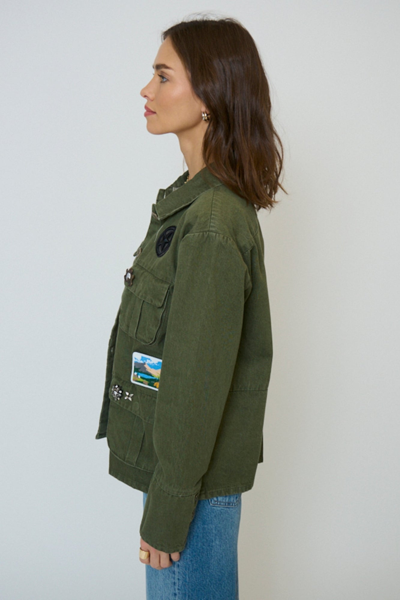 BRADY PATCH FATIGUE GREEN SHACKET
