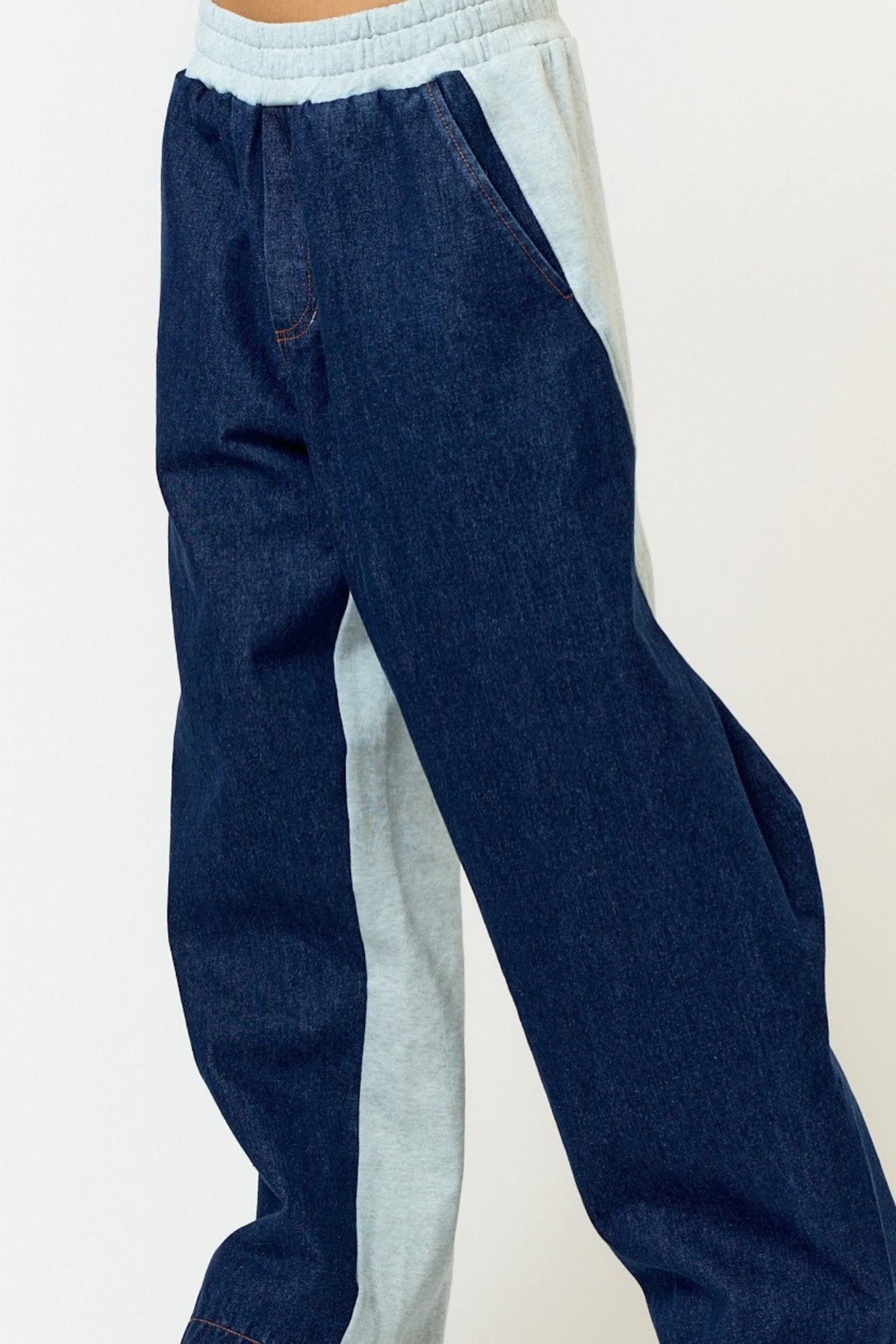 DENIM FRENCH TERRY SET