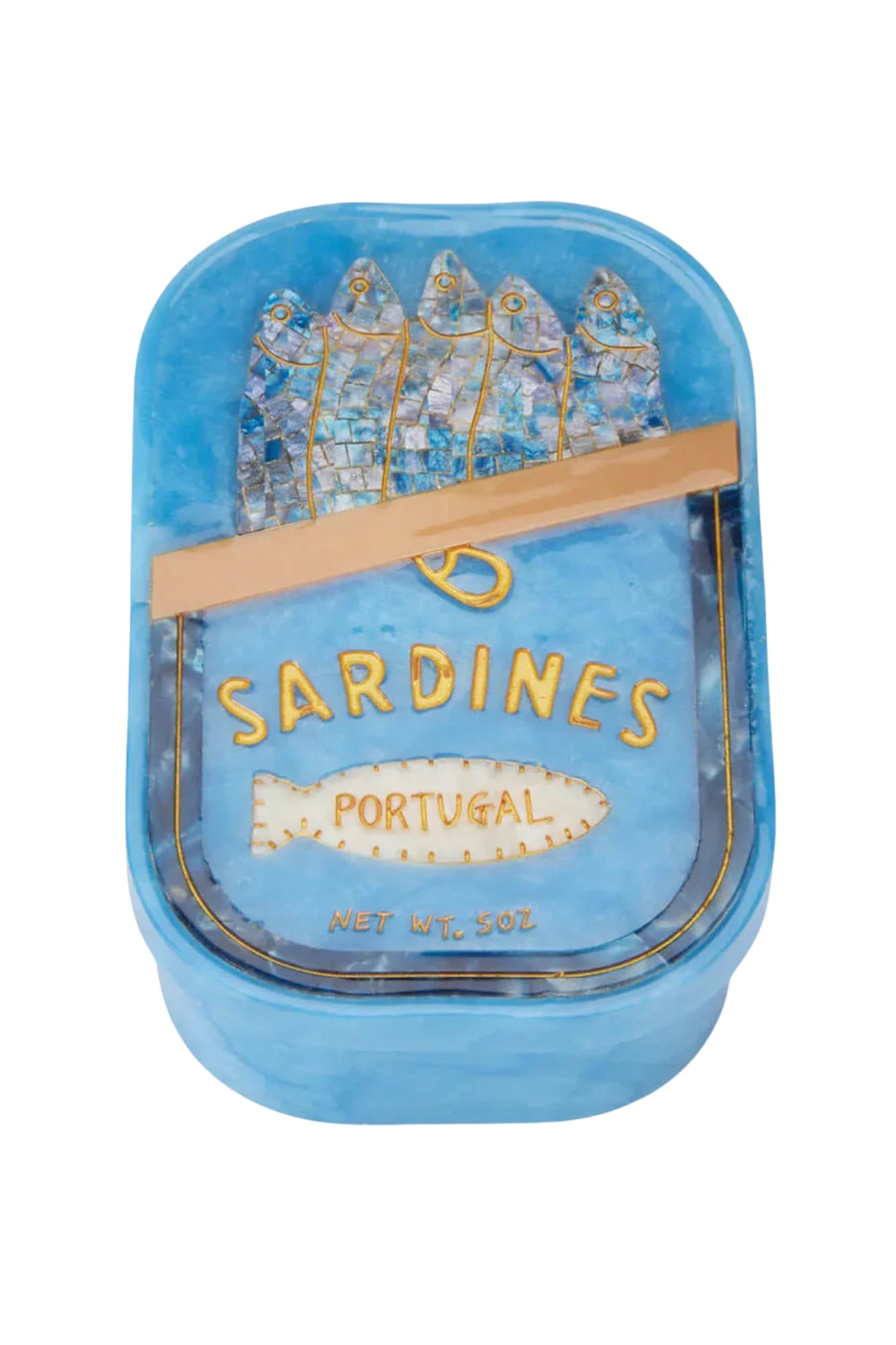 HAND PAINTED SARDINES TRINKET BOX