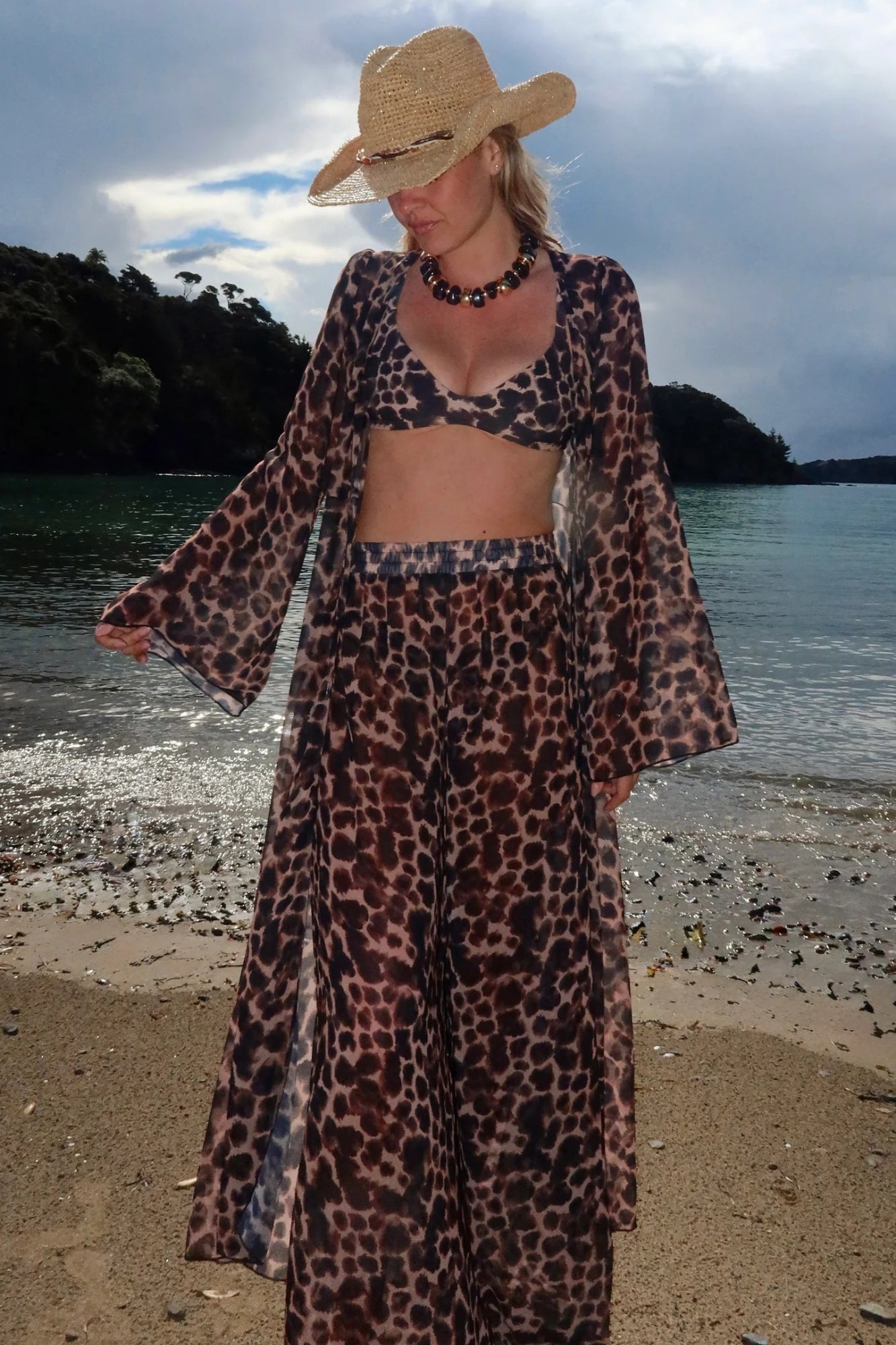 JET SETTER ROBE TORTOISE SHELL