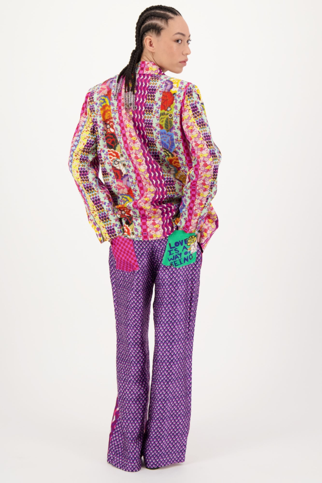 MOLLY PRINTED TWISTED LOVE BLAZER