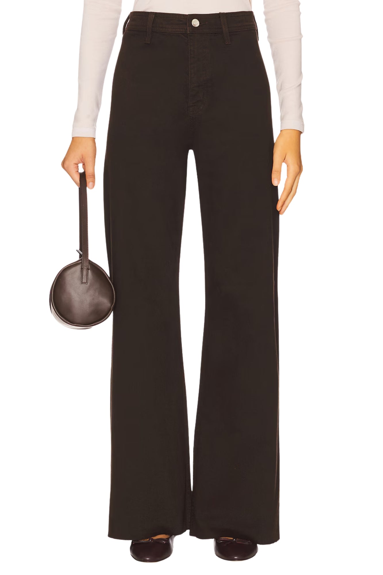 PENNY HIGH RISE WIDE LEG IN MOCHA