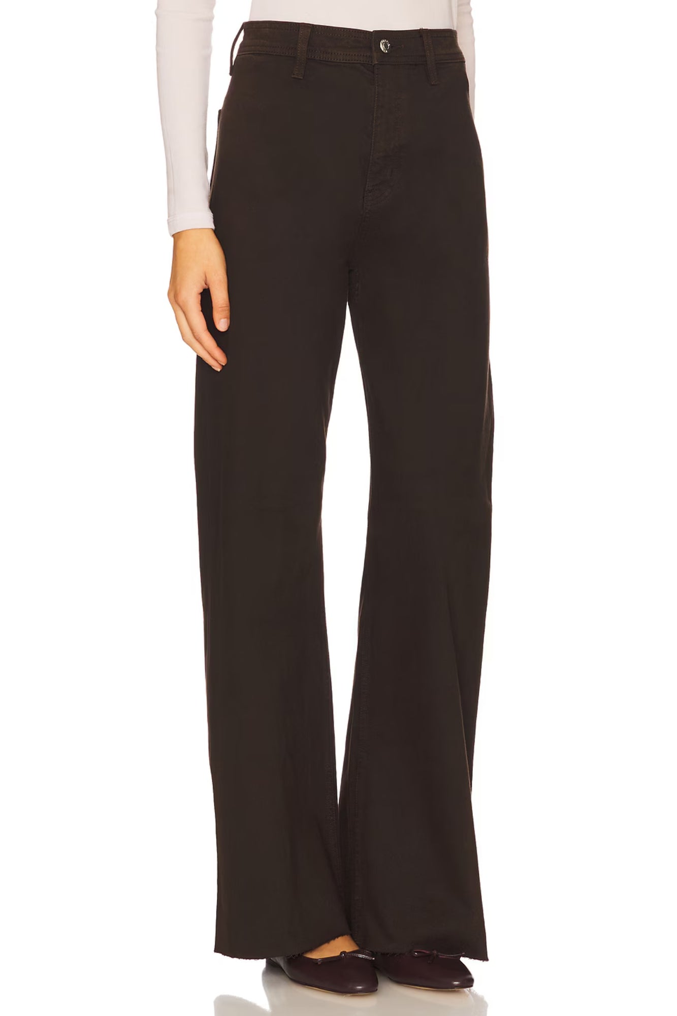 PENNY HIGH RISE WIDE LEG IN MOCHA