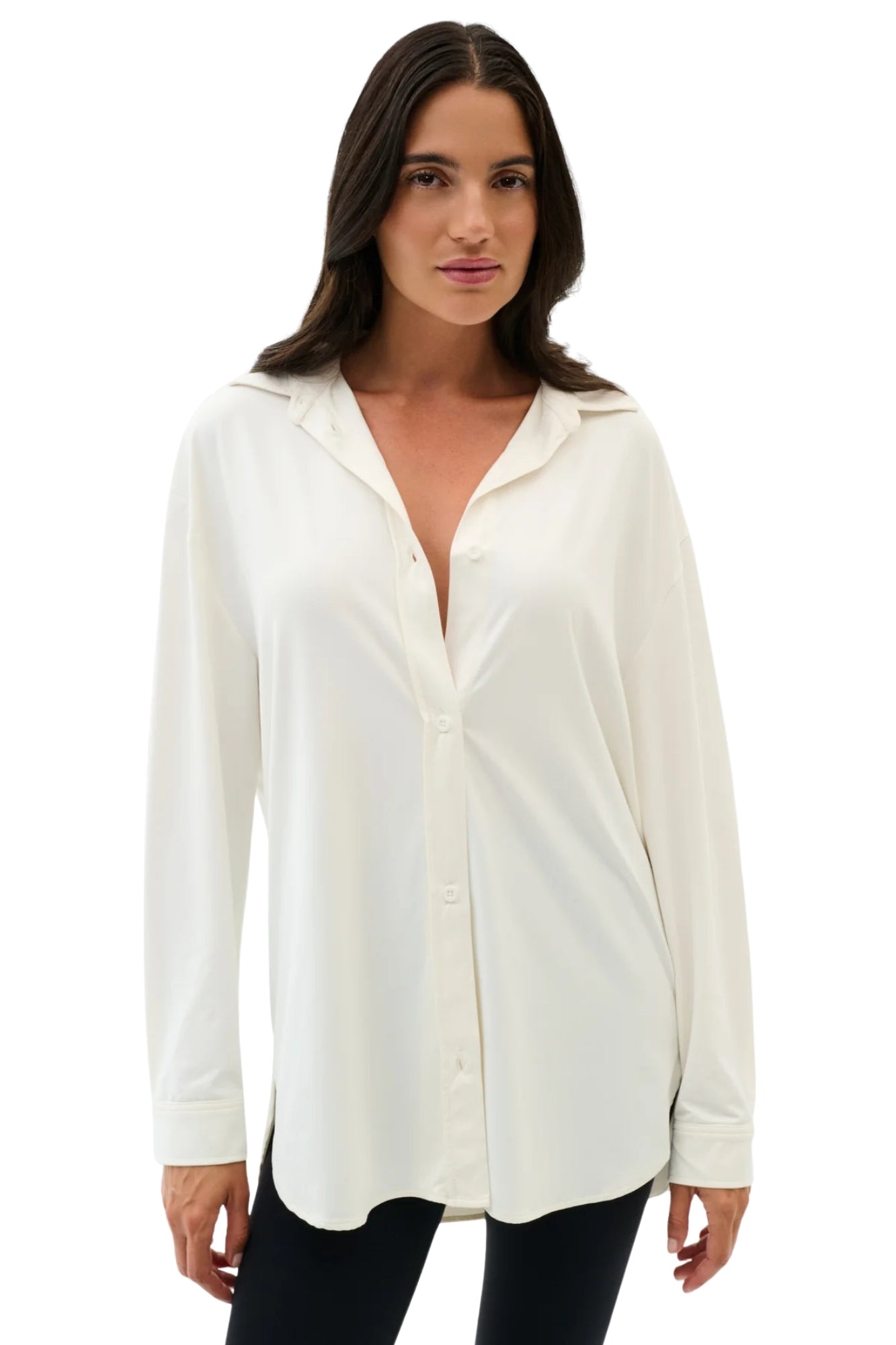 KATE AIRWEIGHT WHITE  LITE BUTTON DOWN