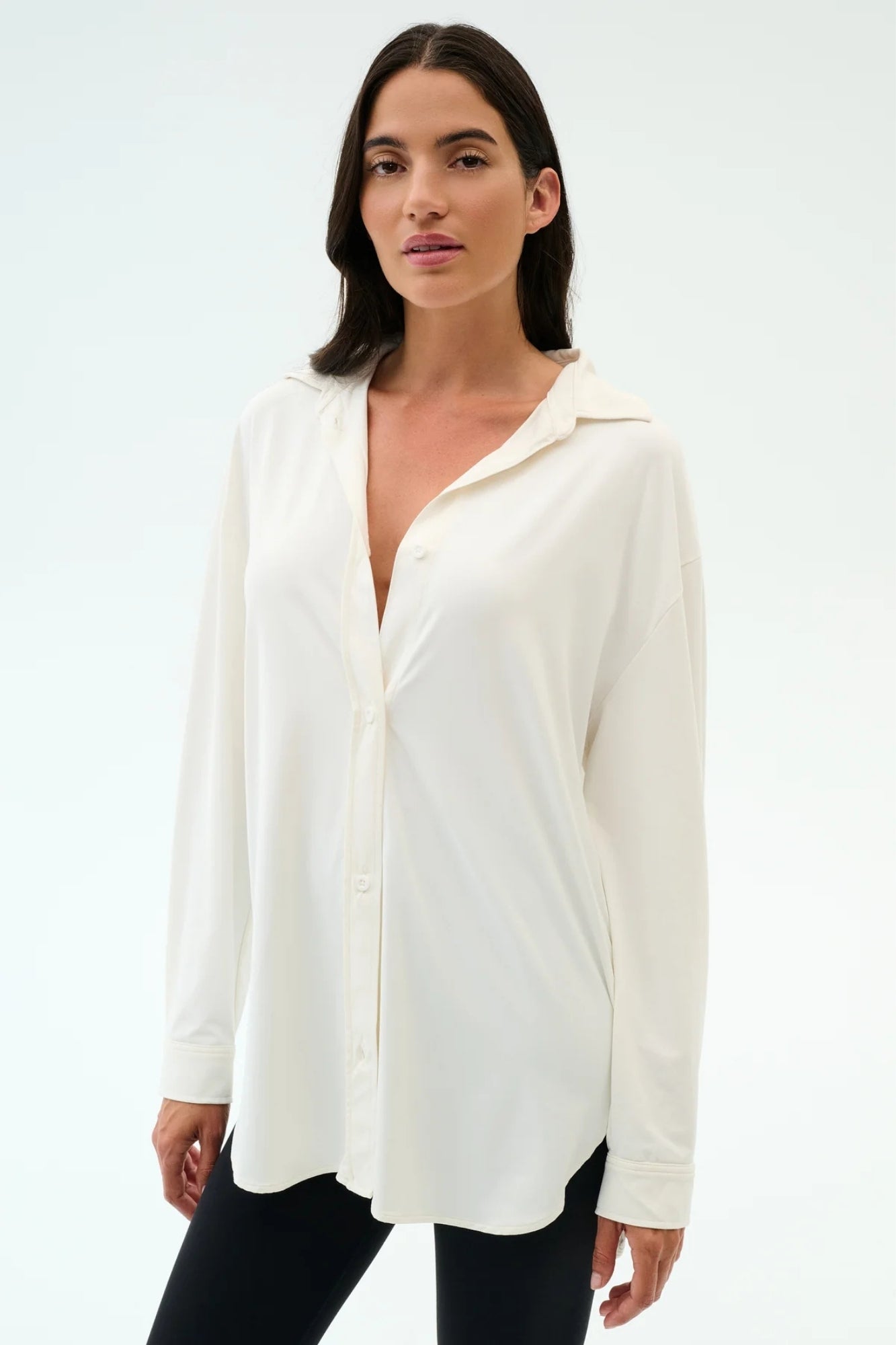 KATE AIRWEIGHT WHITE  LITE BUTTON DOWN