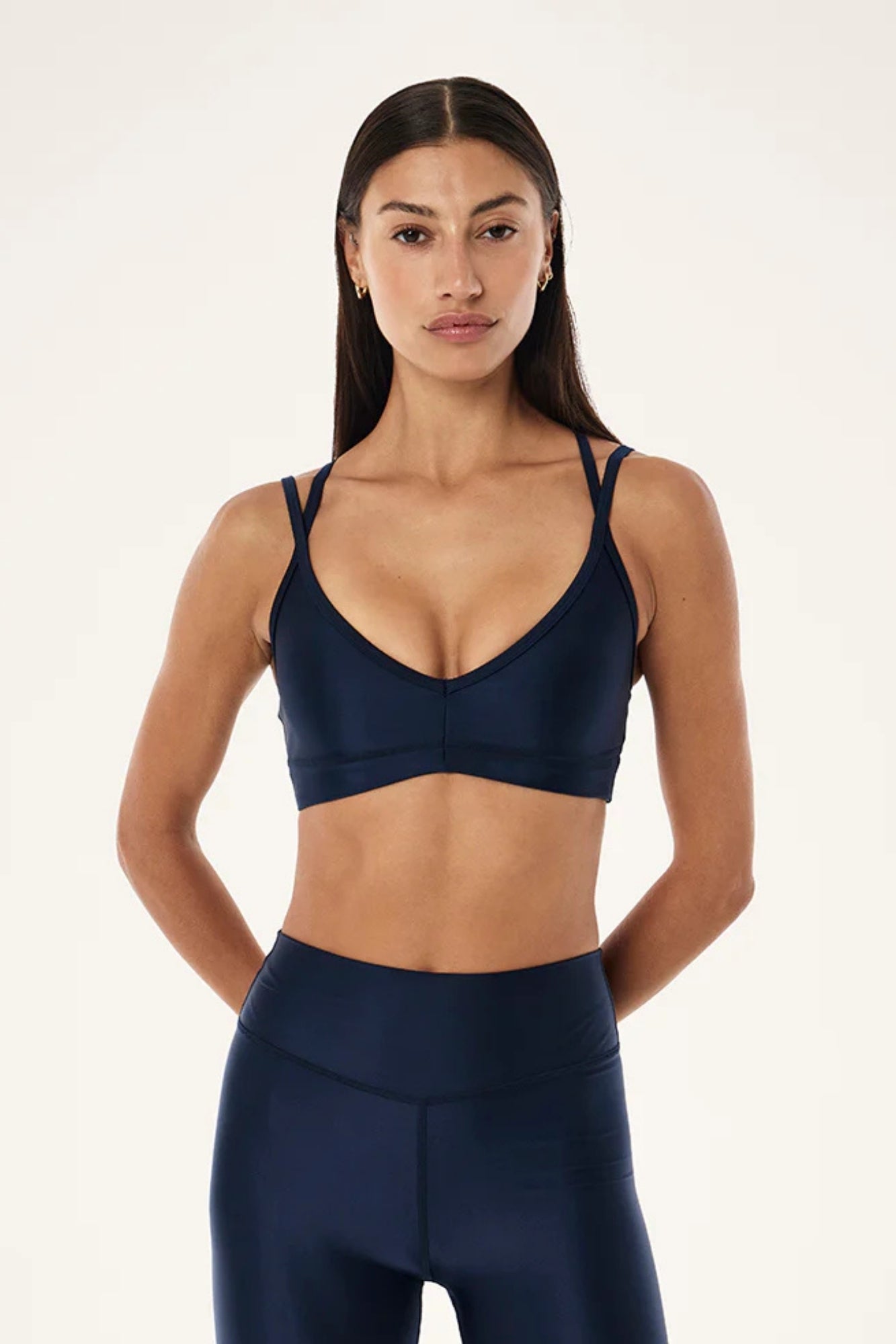 PARAMOUNT SPORTS BRA IN DARK NAVY SHINE