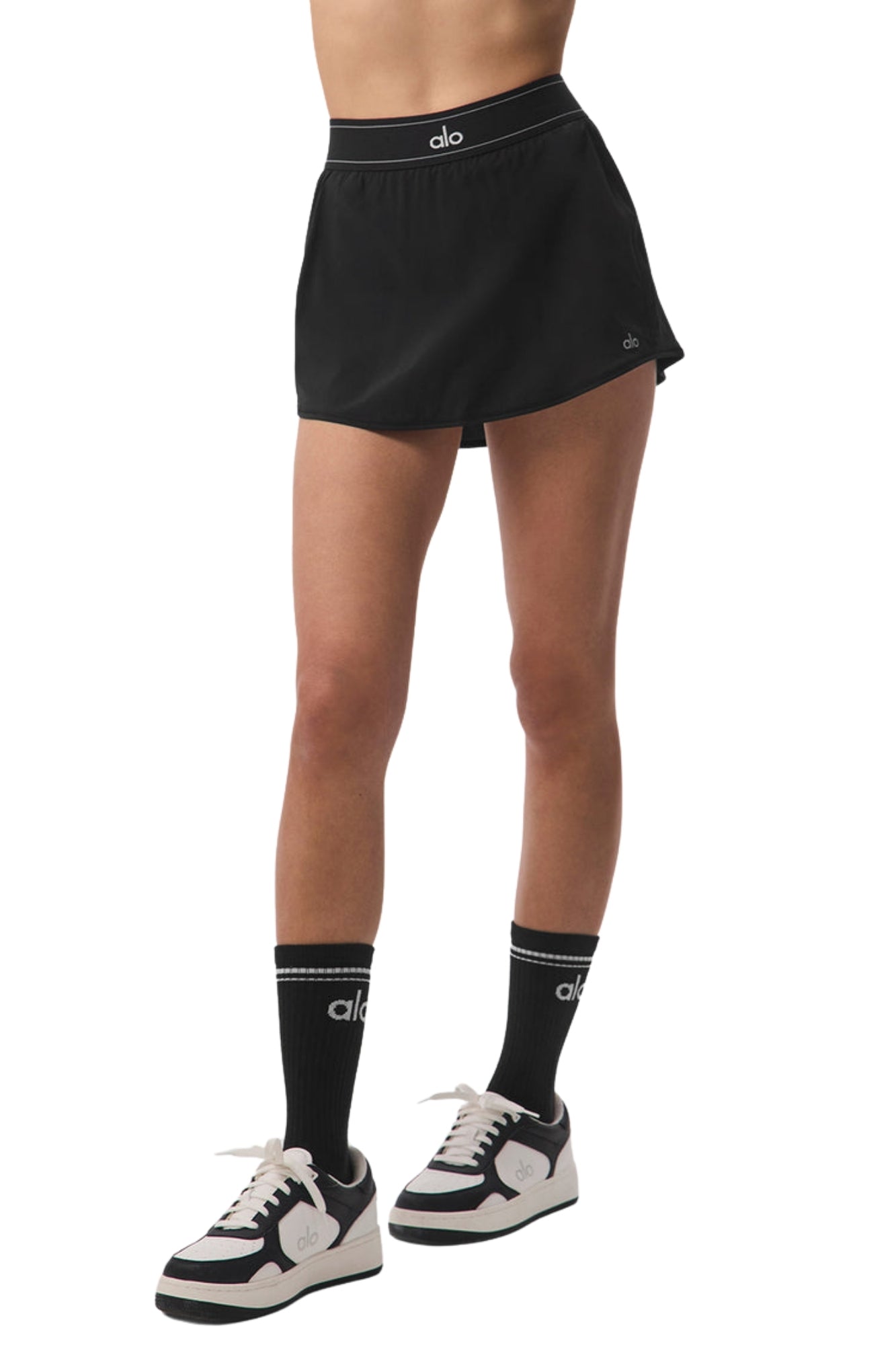 MATCH POINT BLACK TENNIS SKIRT