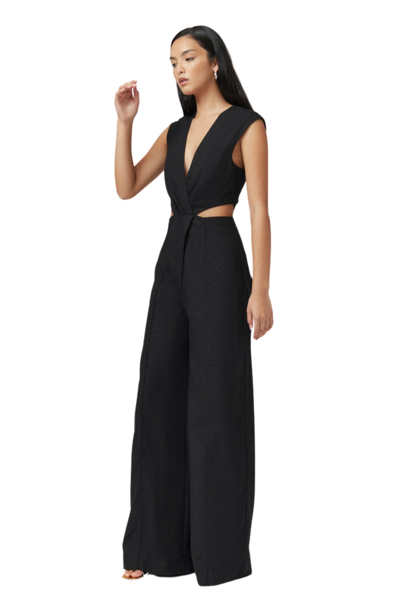 SKYLAR CUT OUT BLACK JUMPSUIT