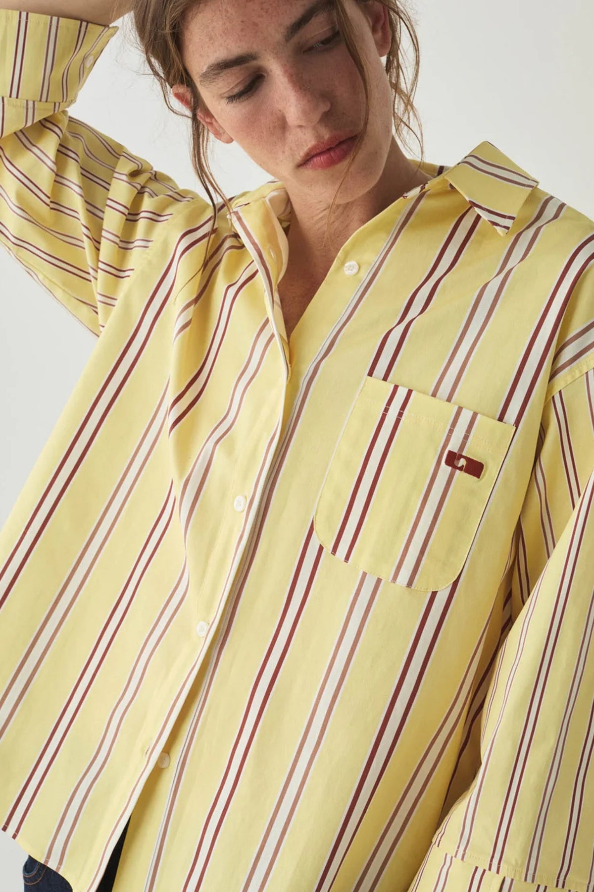 CAOS BUTTER STRIPED POPLIN SET