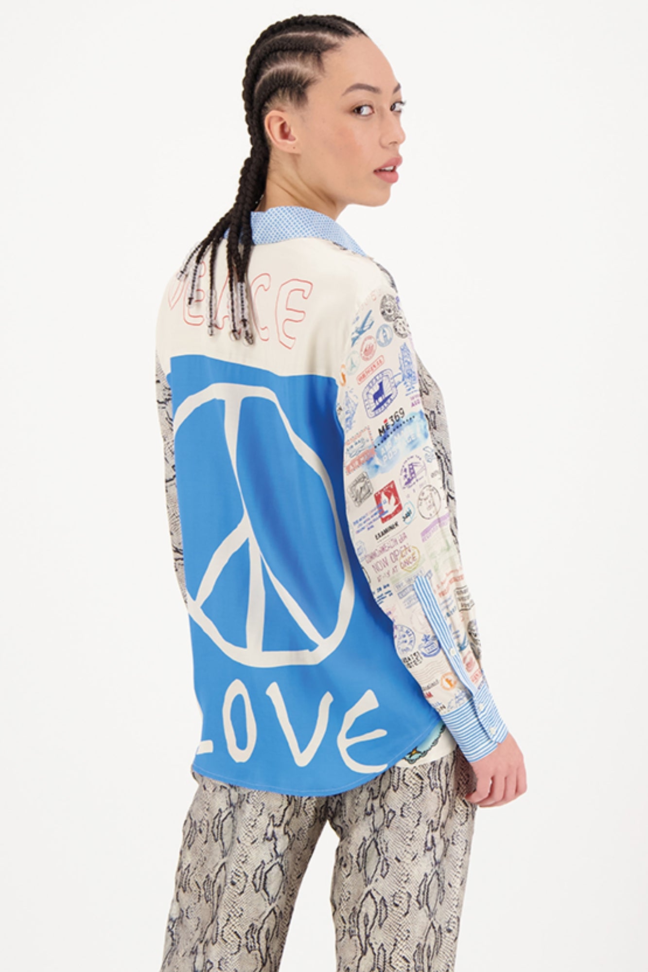 ISABEL PRINTED SNAKE CHARMER SHIRT