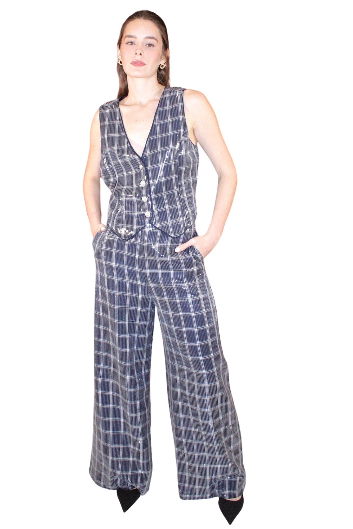 SEQUIN NAVY SET