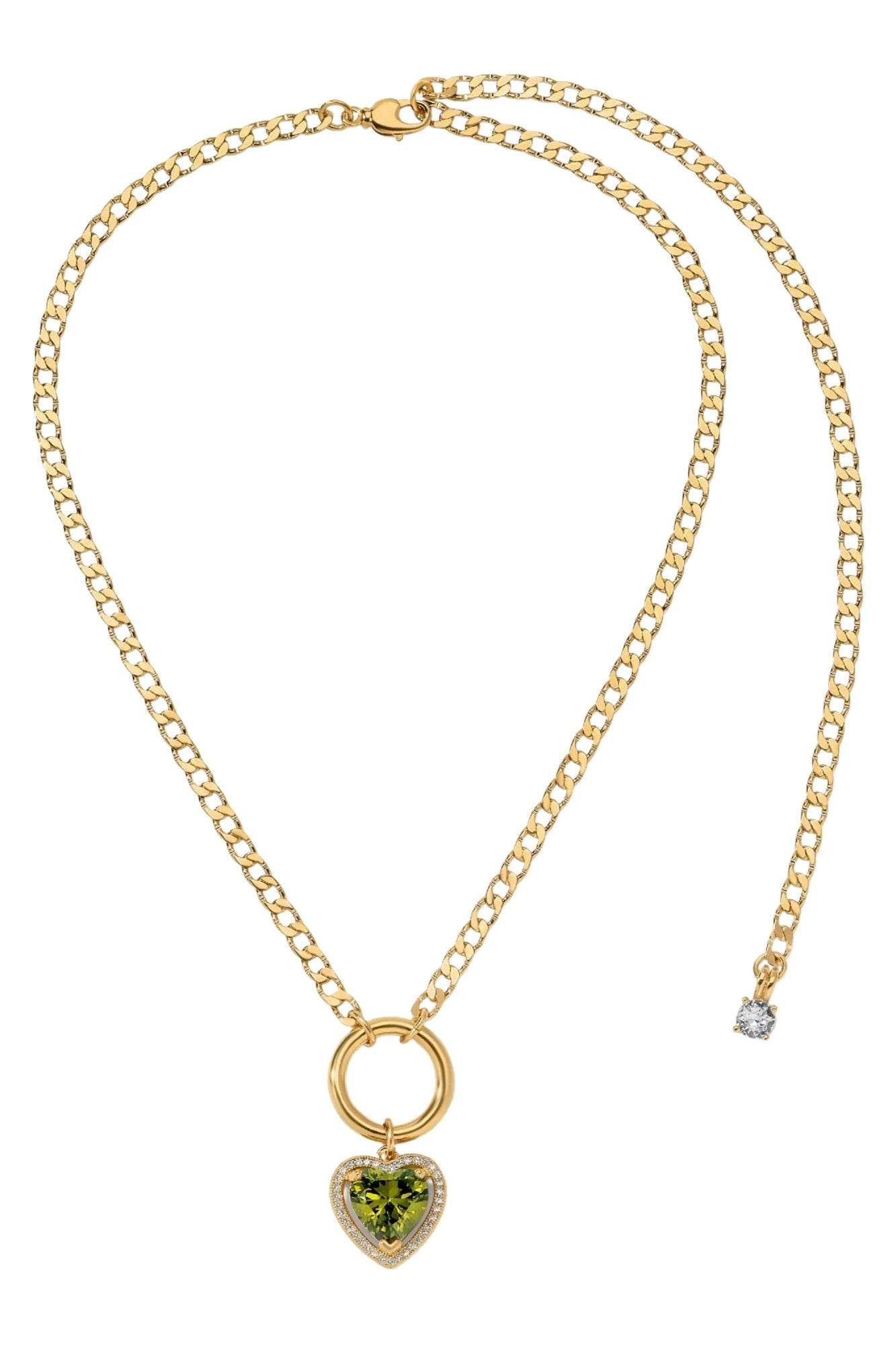 THE MINI SLOANE CHOKER GREEN CHARM