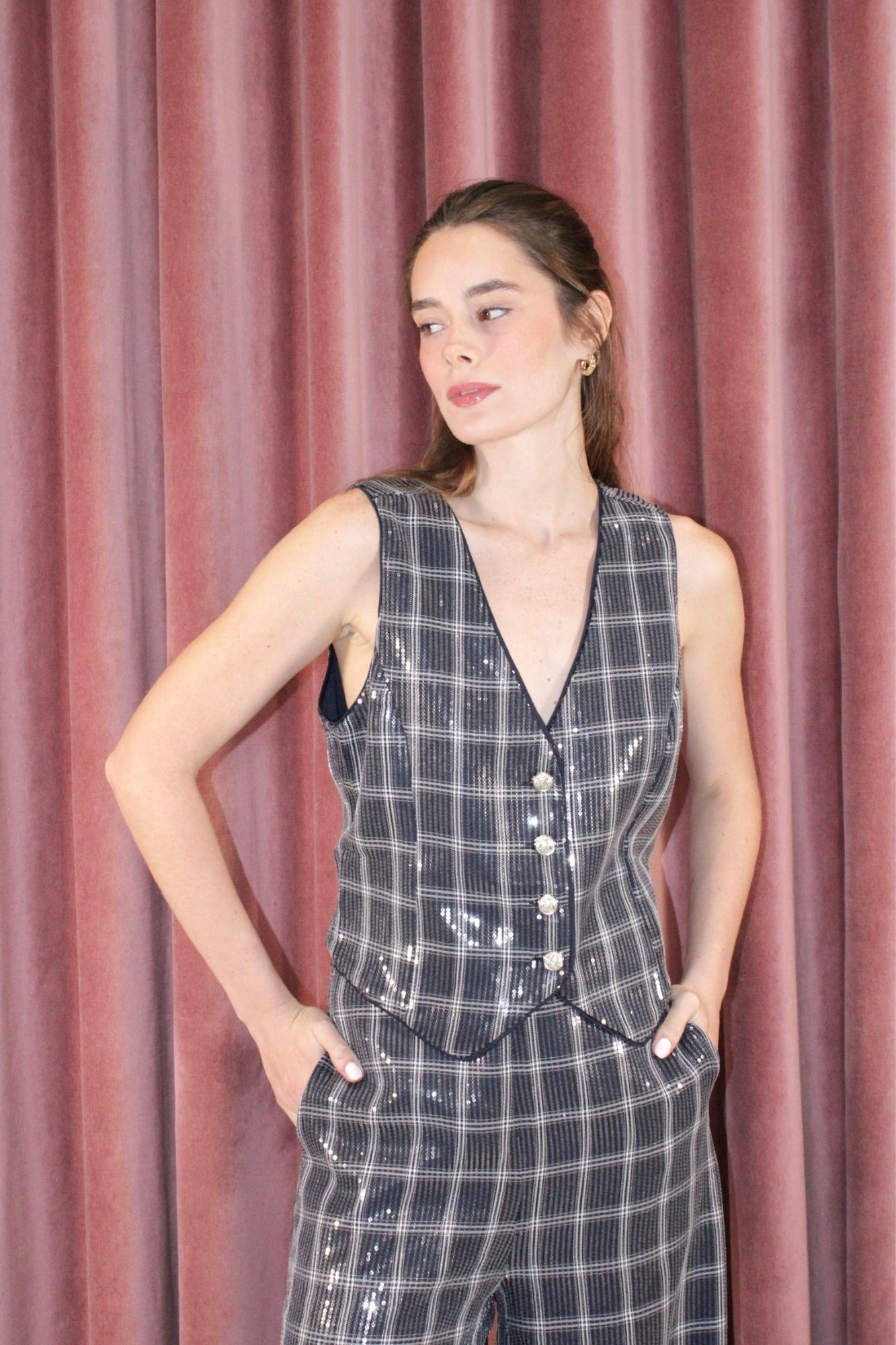 SEQUIN NAVY SET