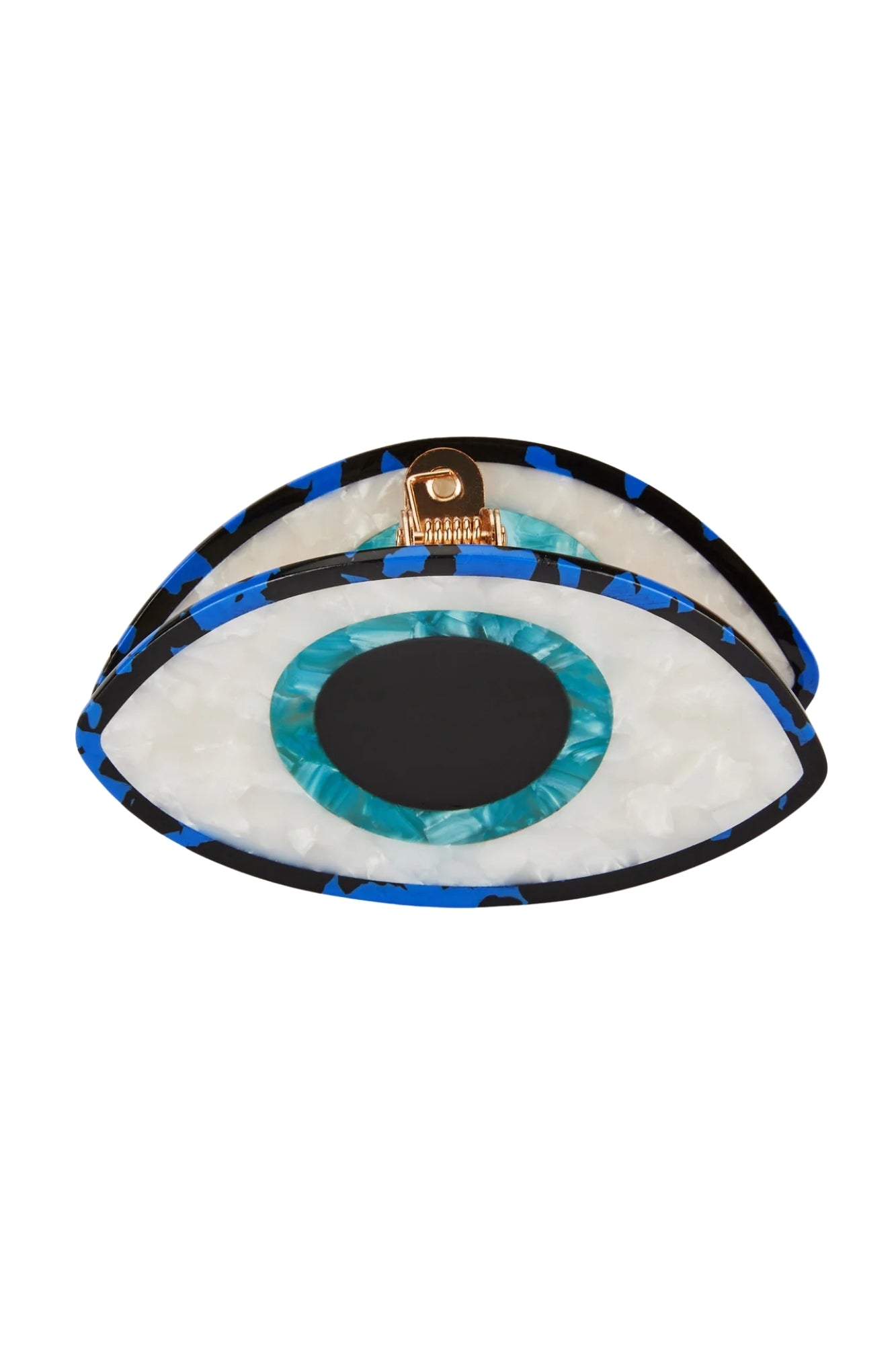 HAND PAINTED EVIL EYE CLAW HAIR CLIP