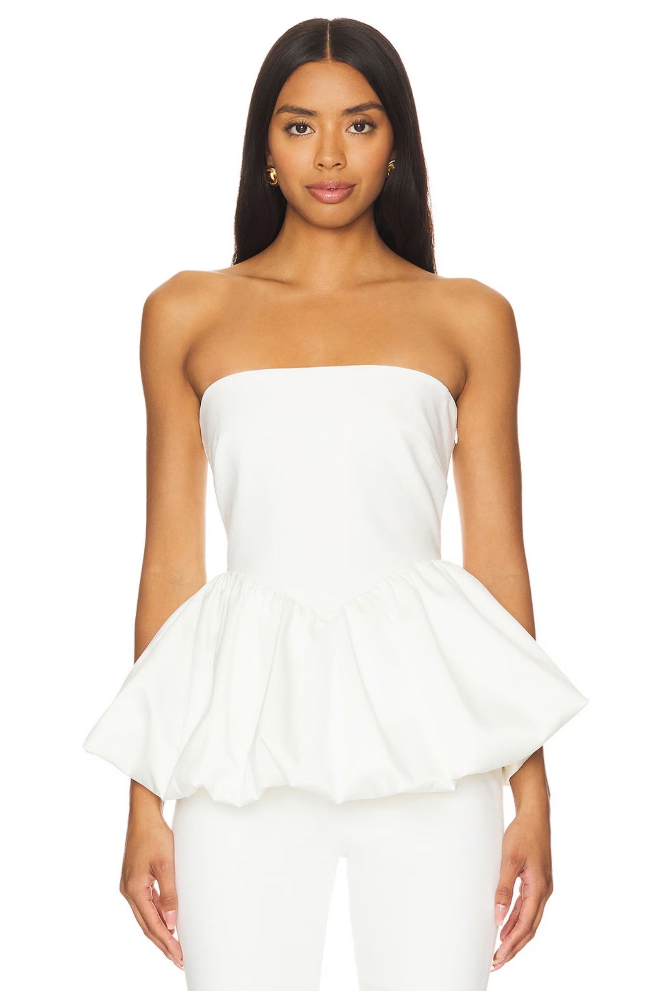 GOLDIE STRAPLESS IVORY TOP