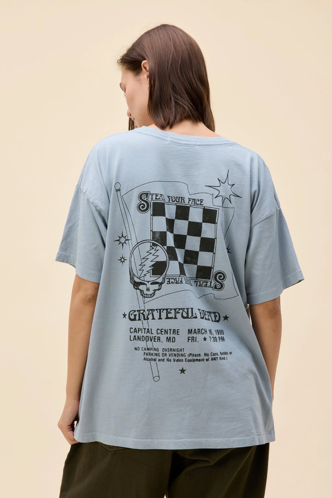 GRATEFUL DEAD DAISY MERCH LIGHT BLUE TEE