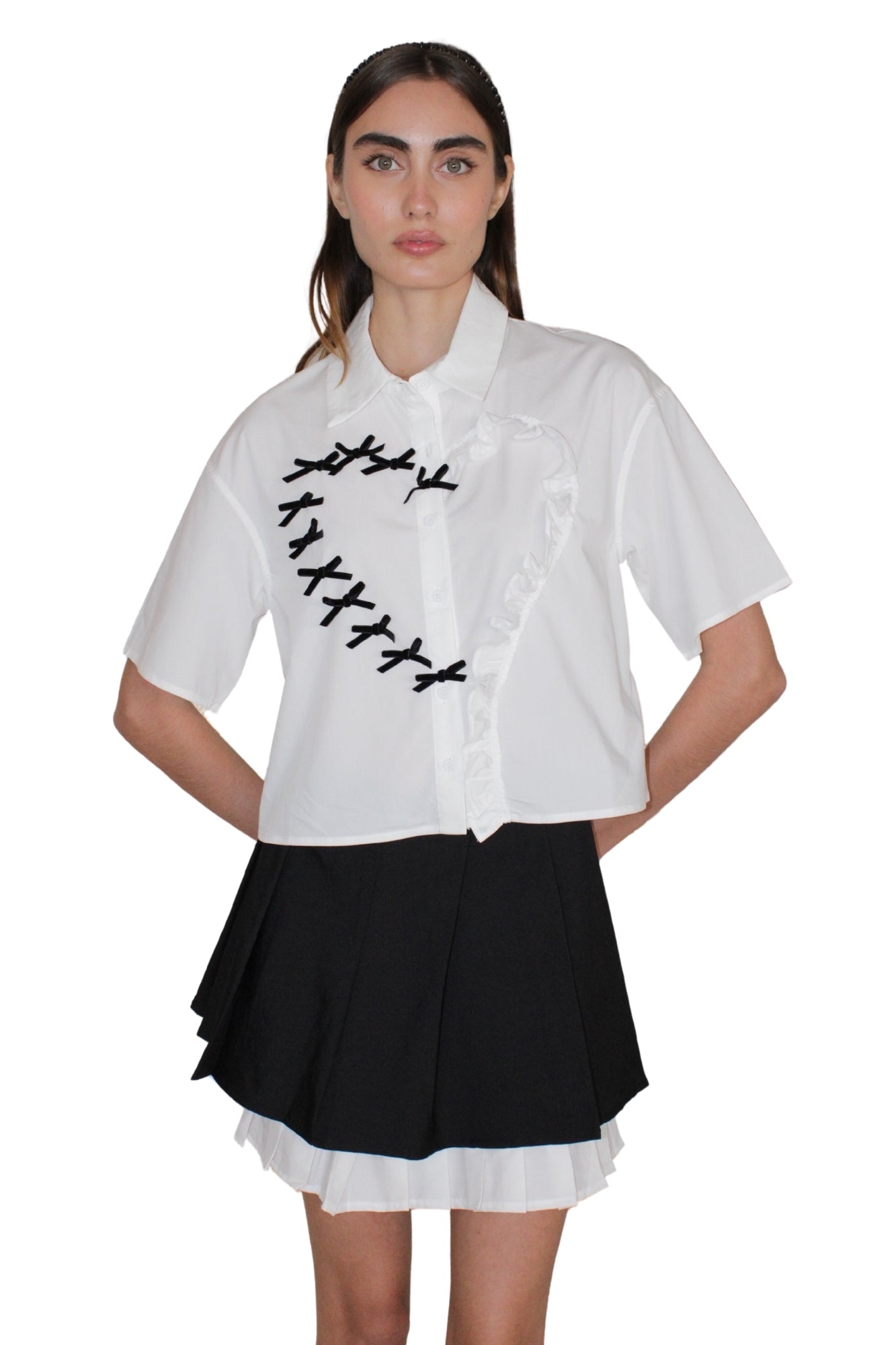 BLACK AND WHITE SKIRT