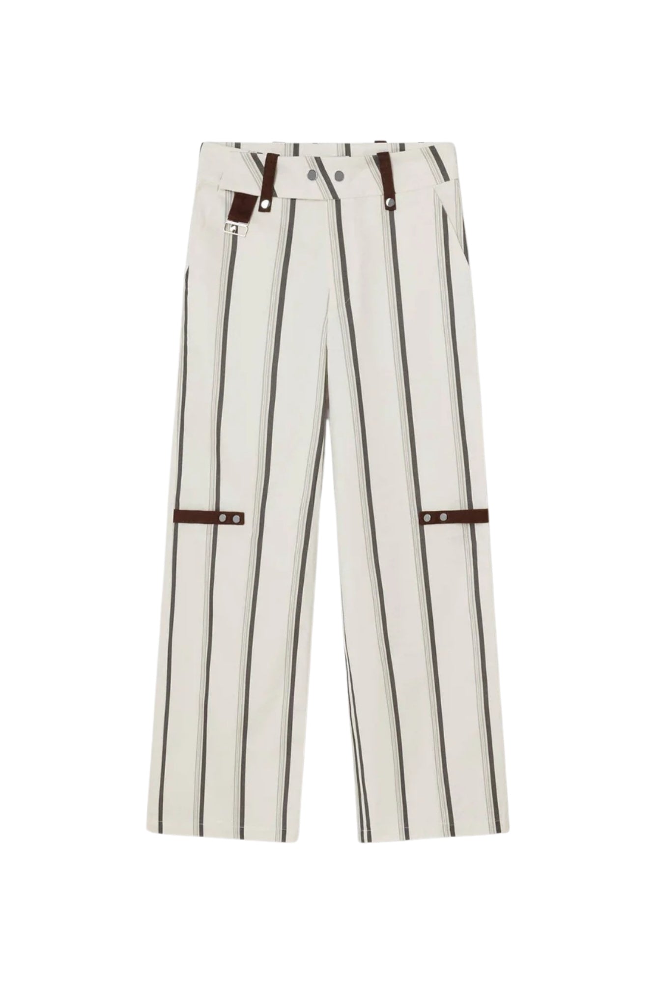 VELIA WHITE STRIPED PANTS