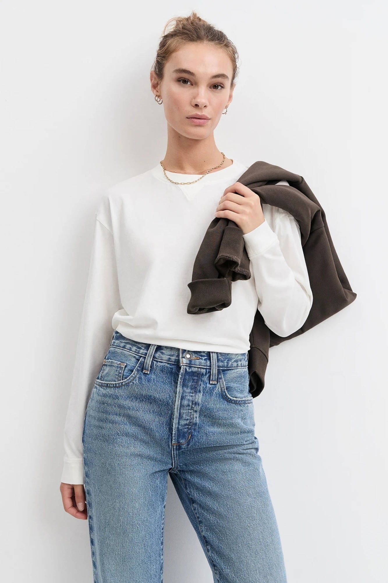 THE EVERYDAY LONG SLEEVE WHITE TEE