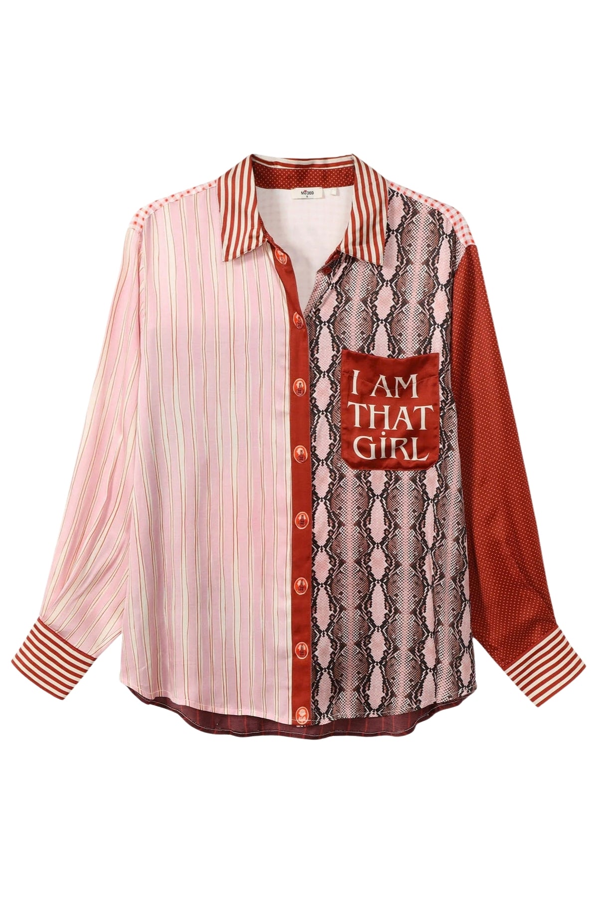 ISABEL RED AURA PRINTED SHIRT