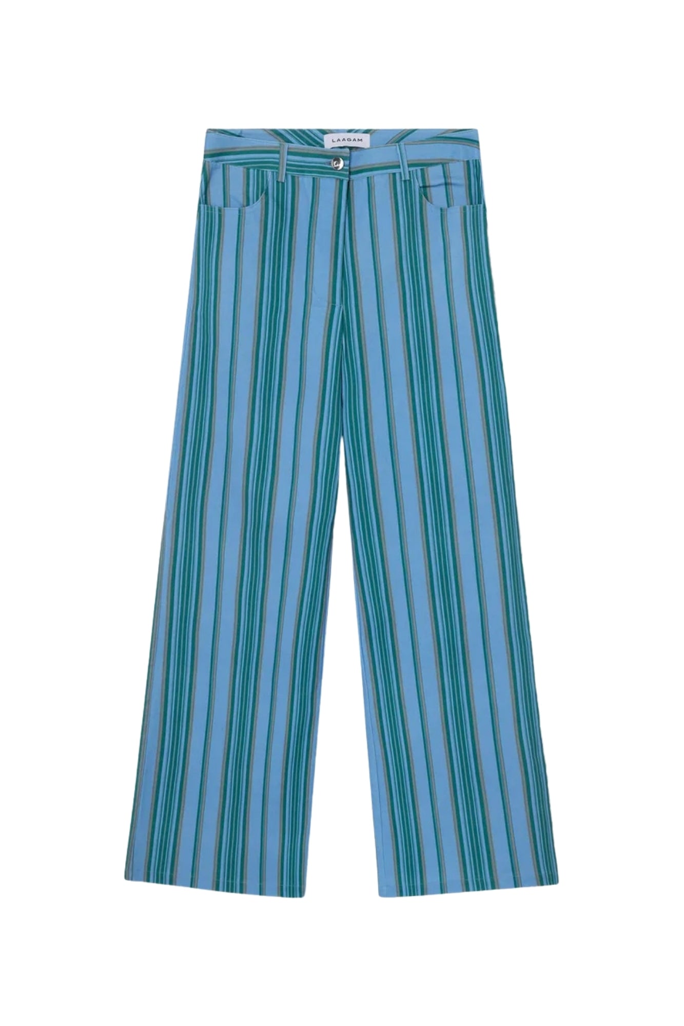 LEROY BLUE STRIPED TWILL PANTS