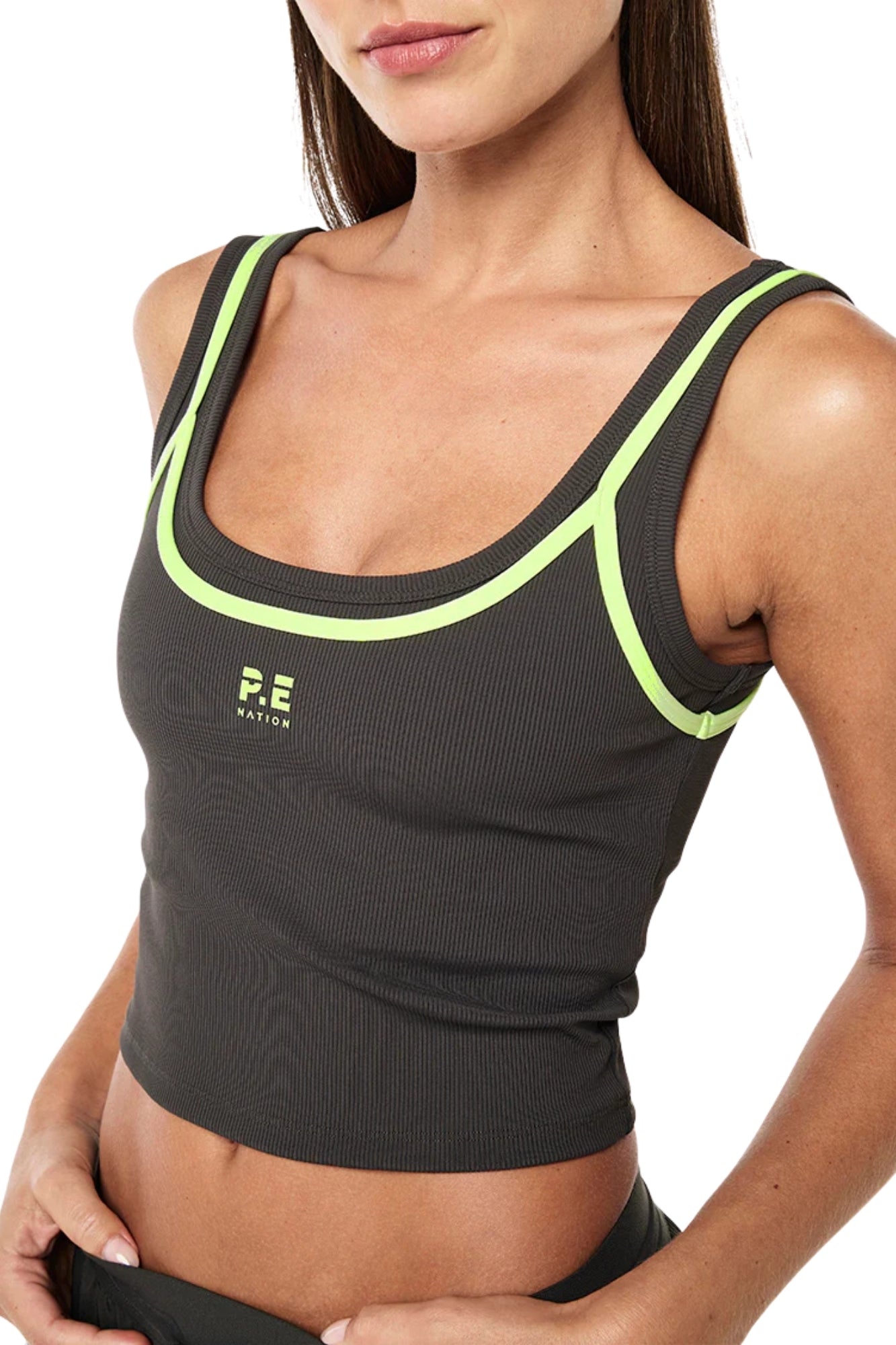 FORWARD TANK IN CAVIAR AND WASHED LIME