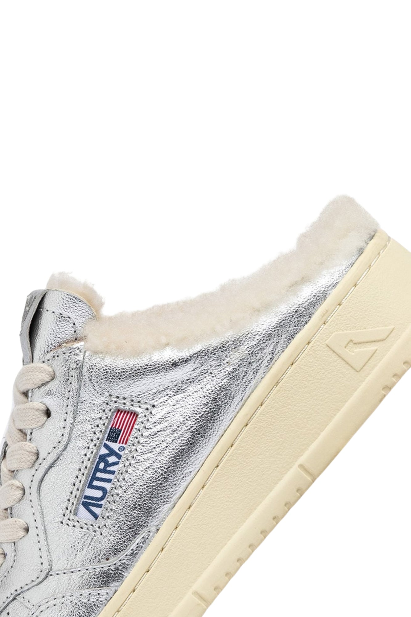 MULE LOW SHEARLING SILVER