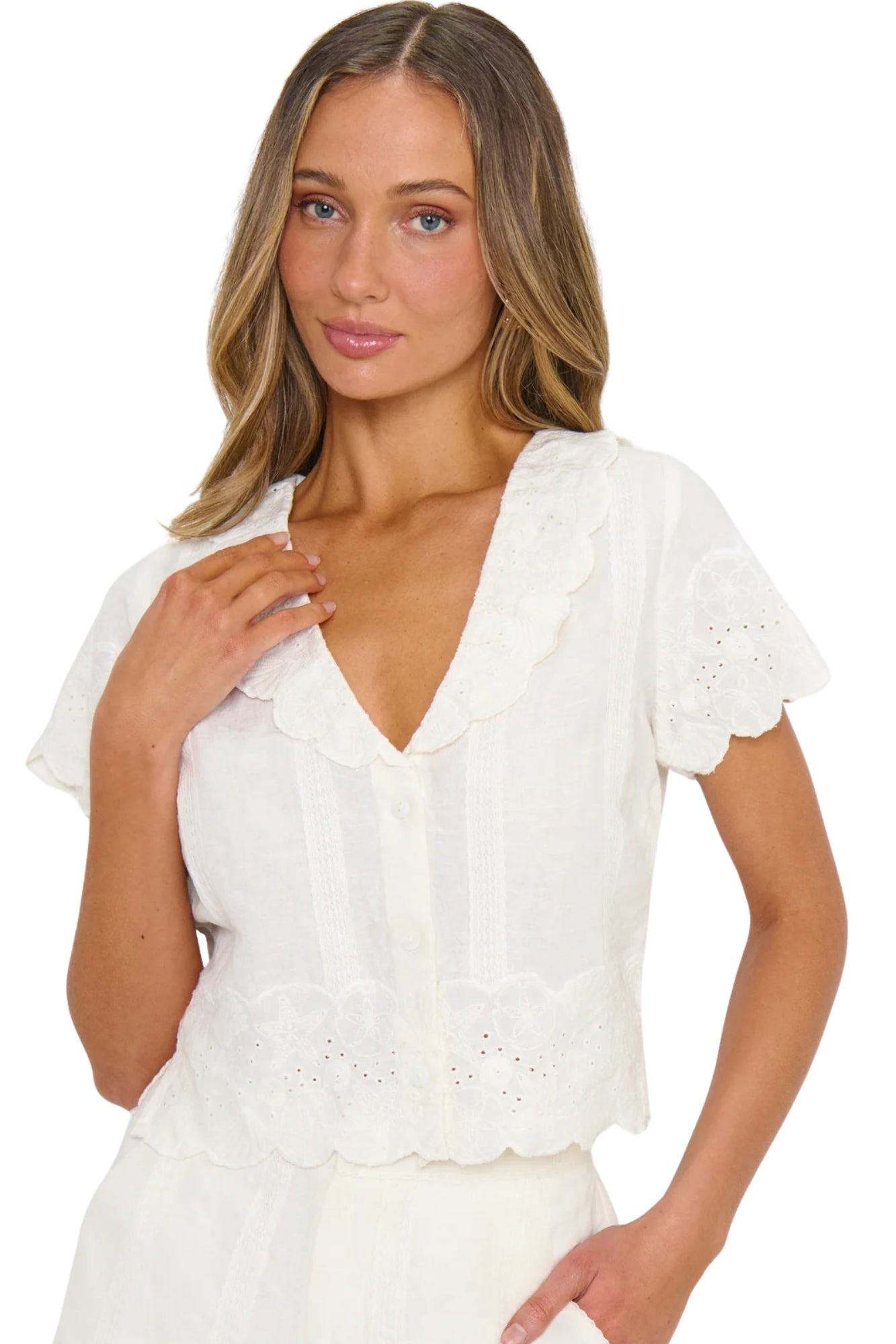 LYLA TOP IN WHITE