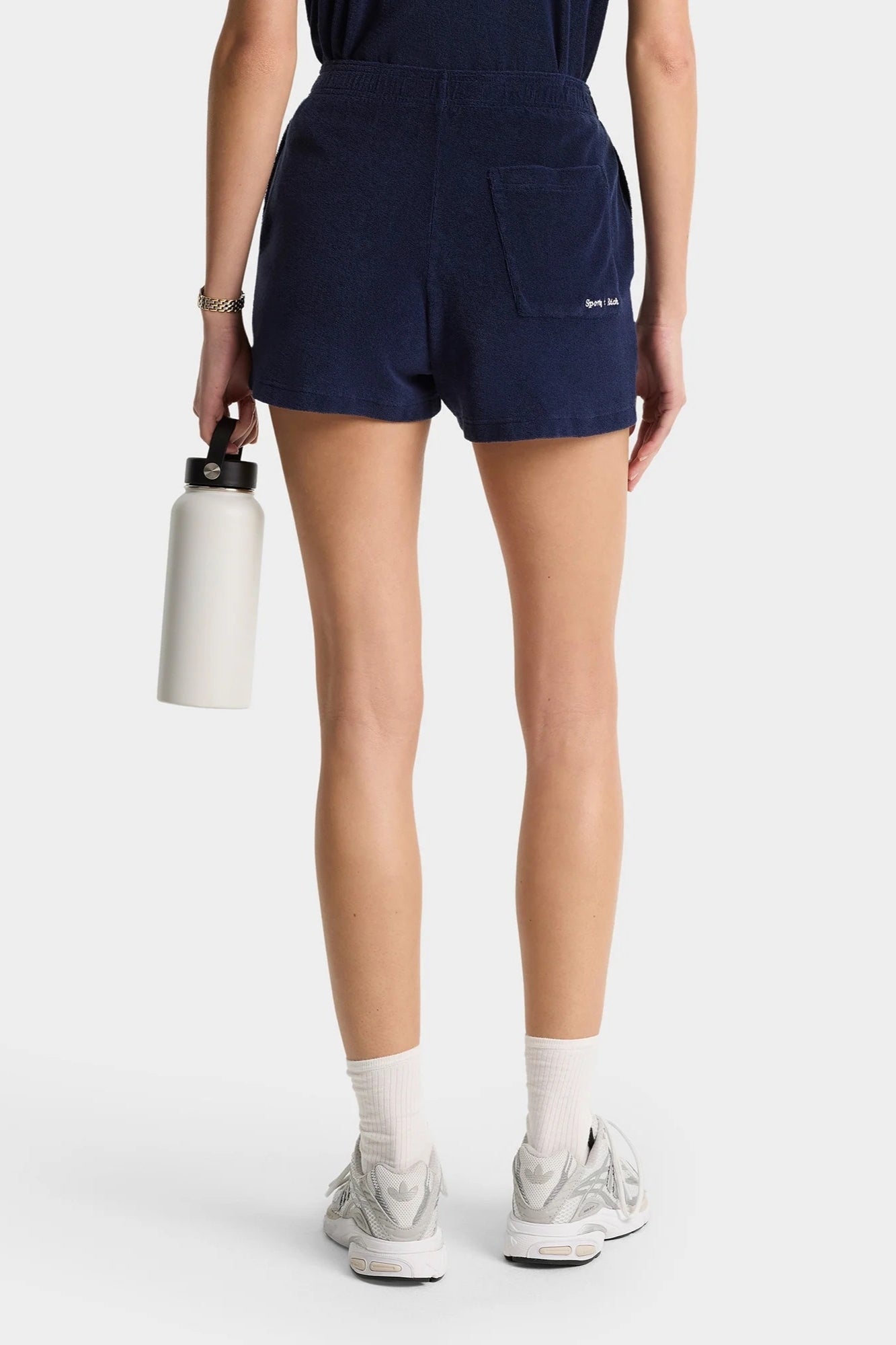 EDEN SCRIP DARK NAVY TERRY SHORT