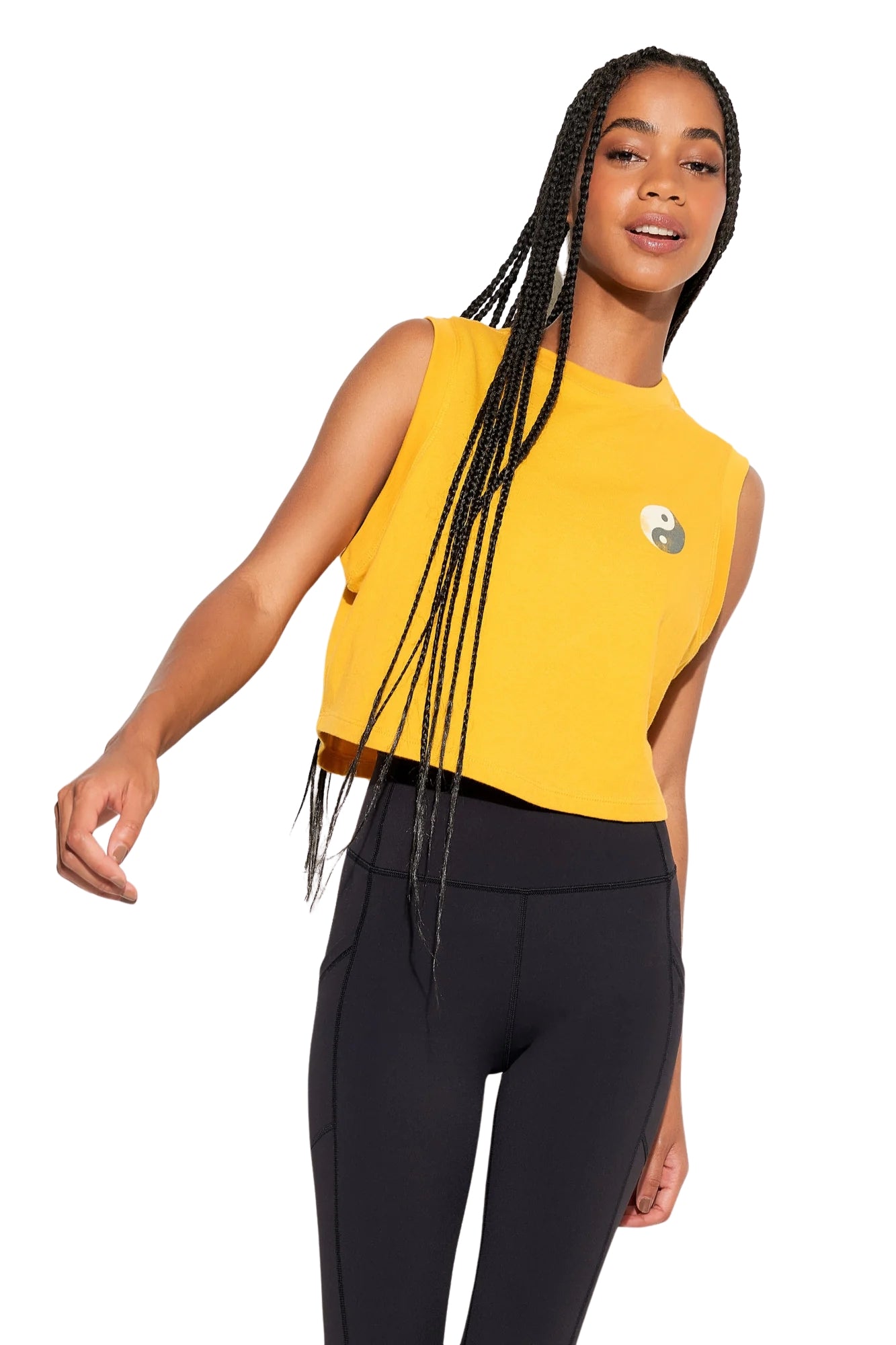 YIN YANG CRAWFORD SUNNY CROP TANK