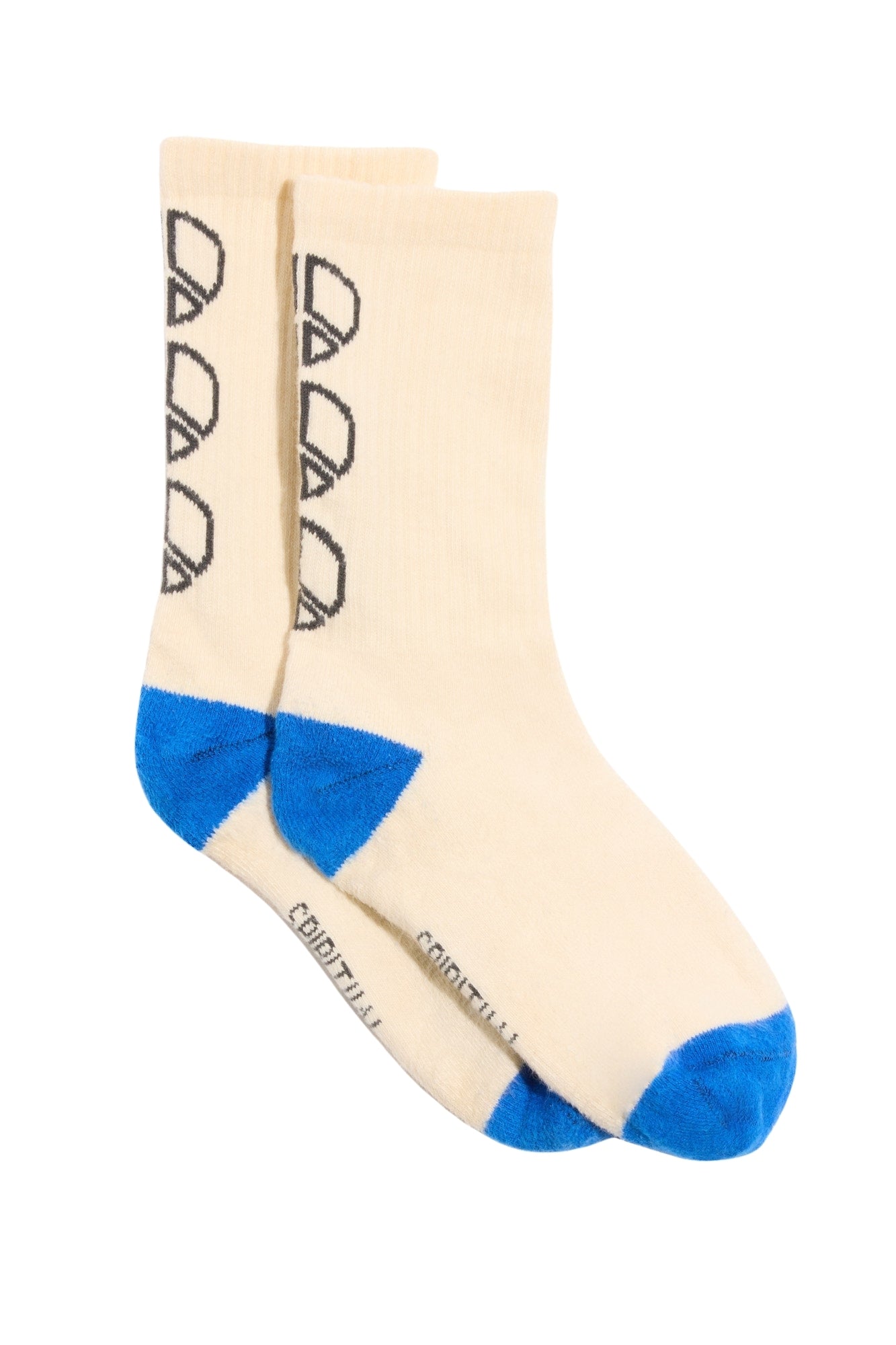 PEACE EMBLEM CREW ELECTRIC BLUE SOCK