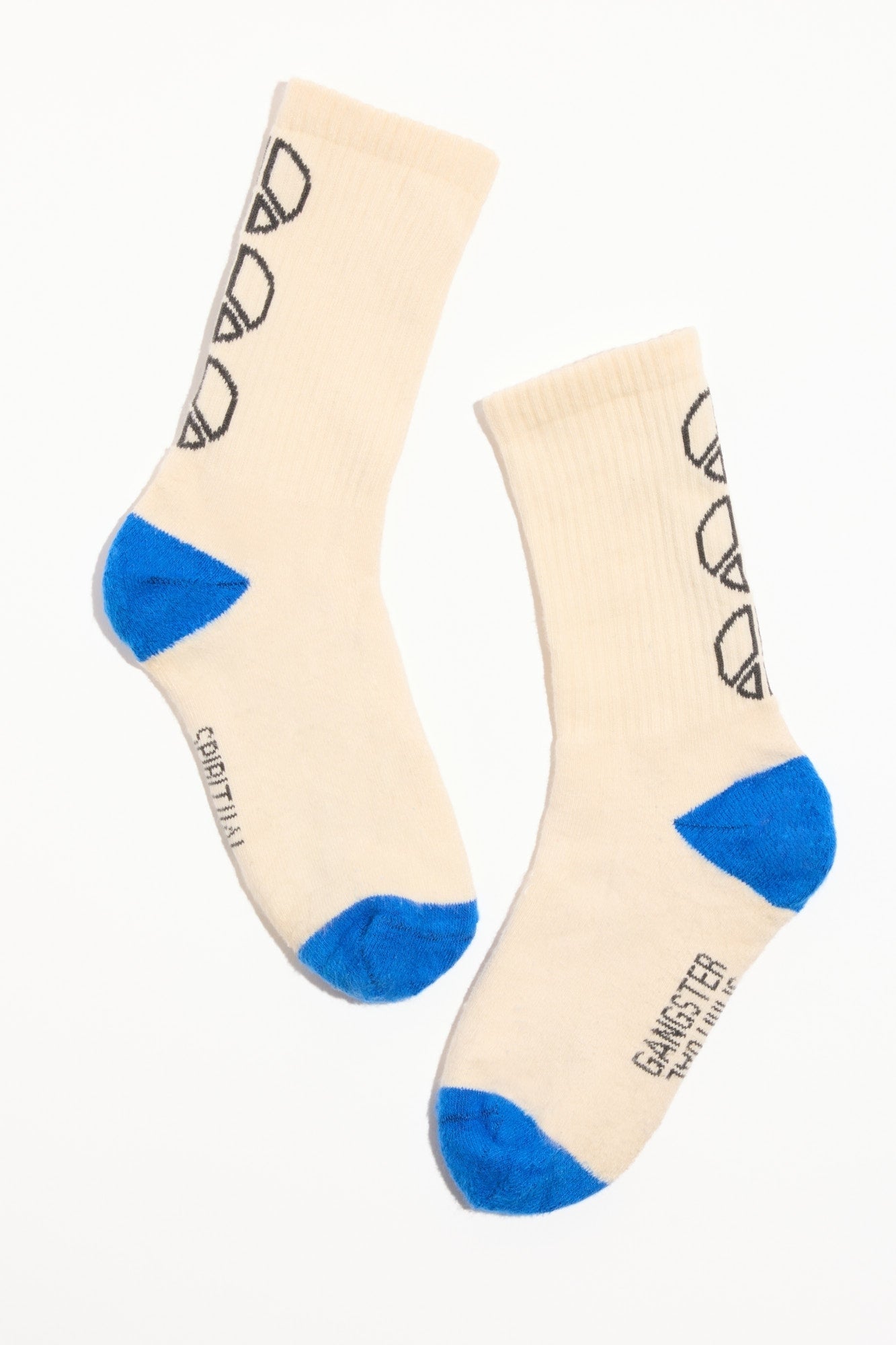 PEACE EMBLEM CREW ELECTRIC BLUE SOCK