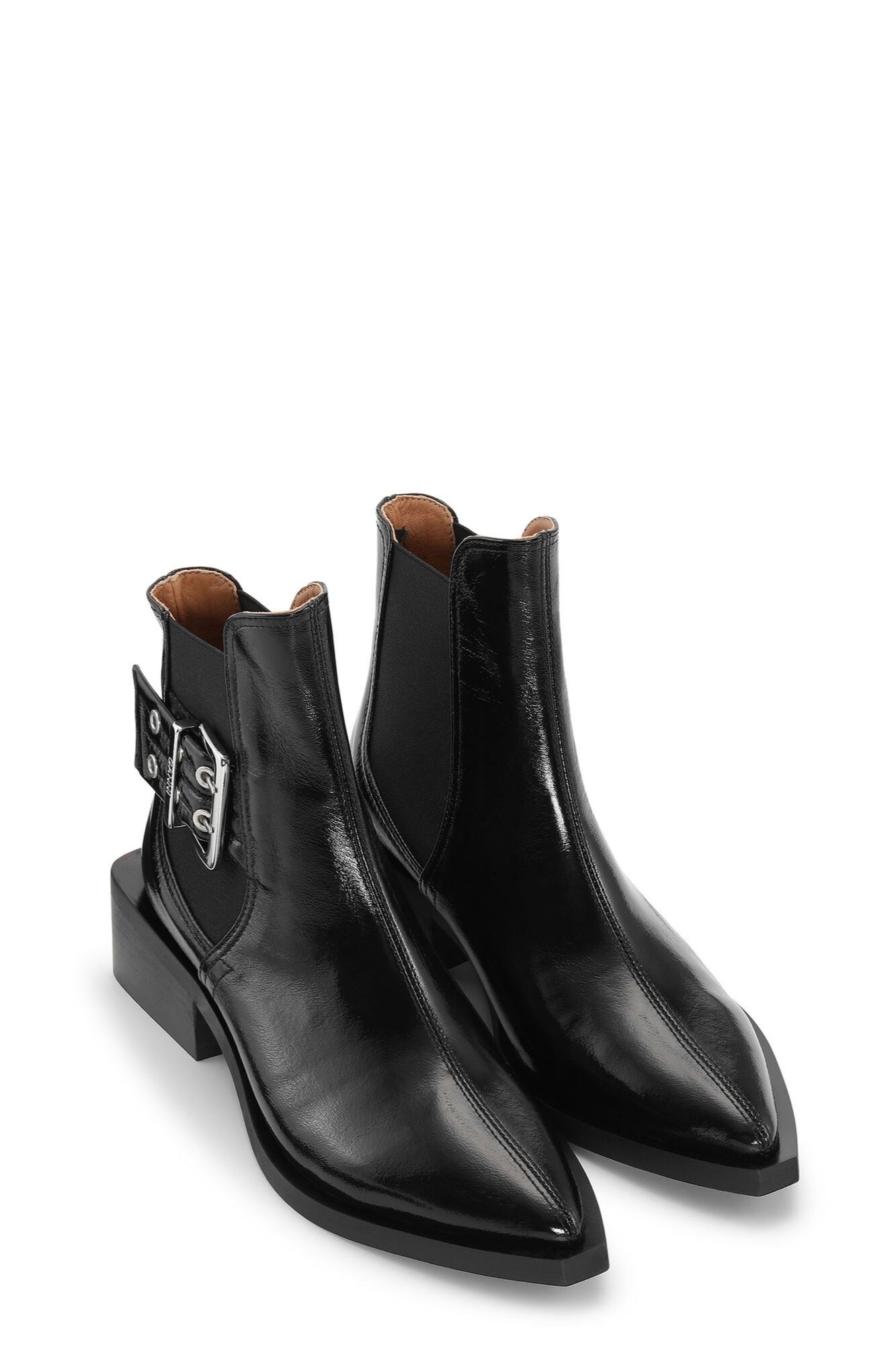 CHUNKY BUCKLE CHELSEA BOOT NAPLACK