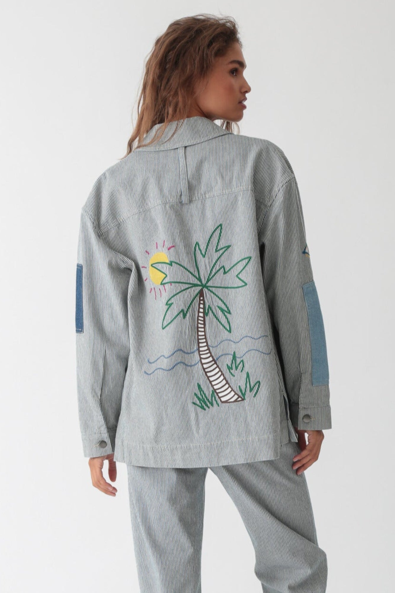 CHORE JACKET STRIPE INDIGO