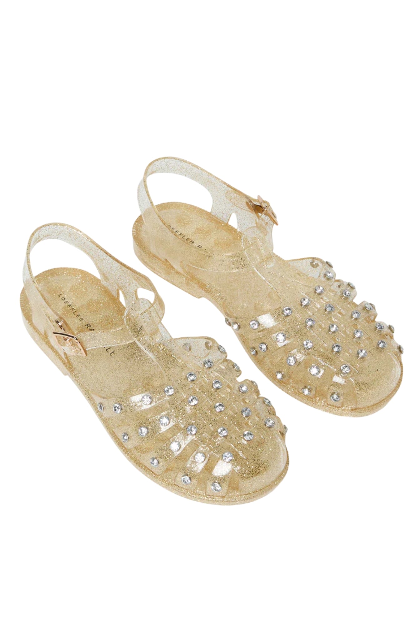 RHYS CHAMPAGNE GLITTER JELLY SANDAL
