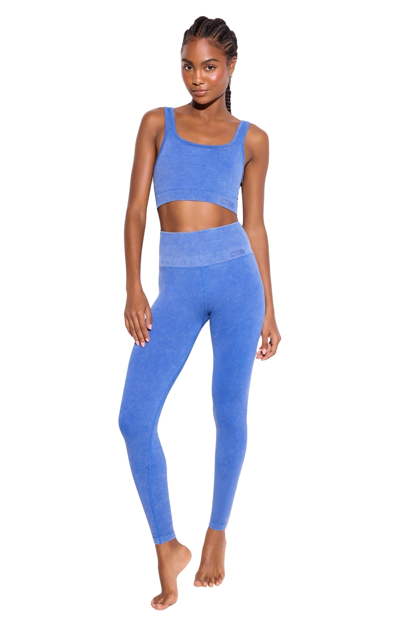 MINERAL WASH LOVE LONGLINE ELECTRIC BLUE SET