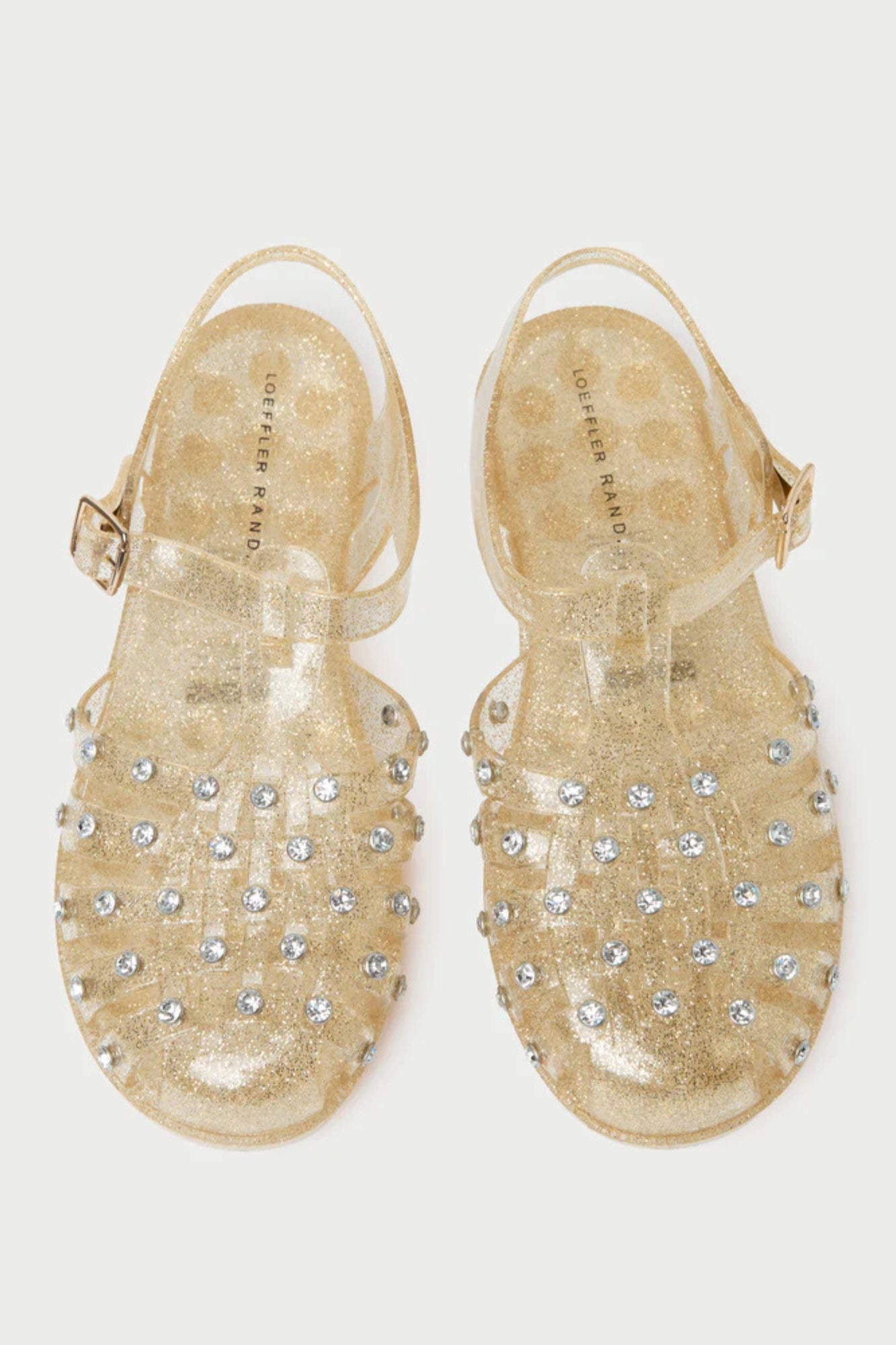 RHYS CHAMPAGNE GLITTER JELLY SANDAL
