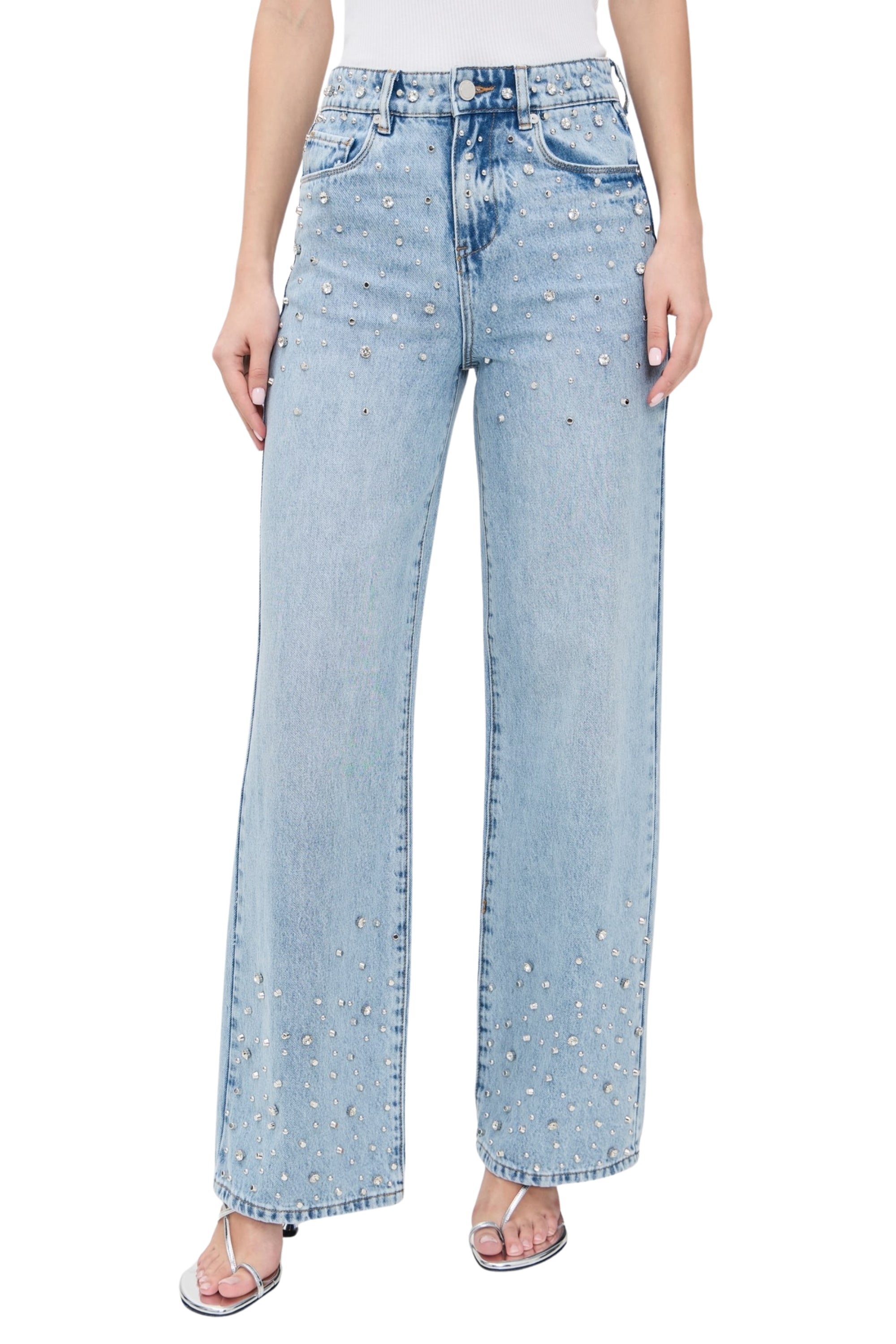 DIAMONDS IN THE SKY TRUCKER JEANS